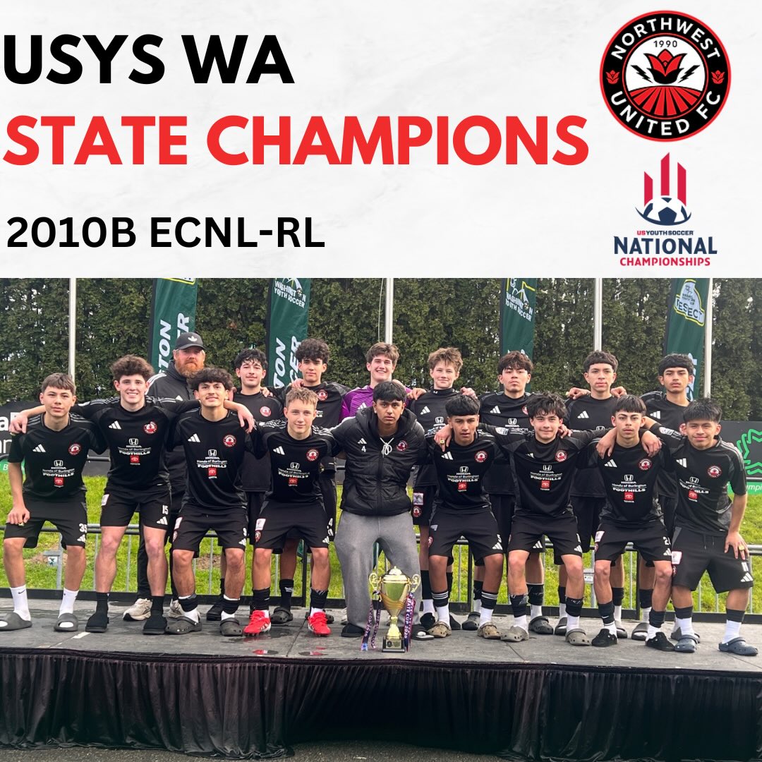 🏆 State Champions! 🔴⚫
Congratulations to our 2010B ECNL-RL team on securing the 2025/26 WYS State Championship! An outstanding achievement that reflects the group’s hard work, commitment, and quality throughout the season.
This victory earns the boys a place at the USYS National Championships in Utah this summer — a fantastic opportunity to compete on the national stage. We’re proud of you and excited for what’s ahead!
A special mention as well to our 2011B ECNL-RL and 2009B ECNL-RL teams, who both had excellent runs and narrowly missed out in the semi finals. Your effort, resilience, and growth this season have been outstanding.
The standard continues to rise at Northwest United.
United We Stand. 🔴⚫
#NorthwestUnited #StateChampions #NWU #ECNLRL #PlayerDevelopment UnitedWeStand USYSNationals