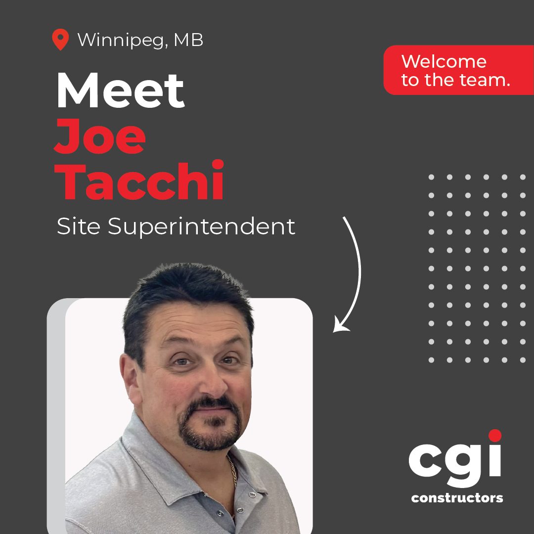 Please join us in welcoming Joe and John to our Winnipeg operations as our newest Site Superintendents. We’re excited to have you on board!
#CGIConstructors #NewTeamMember