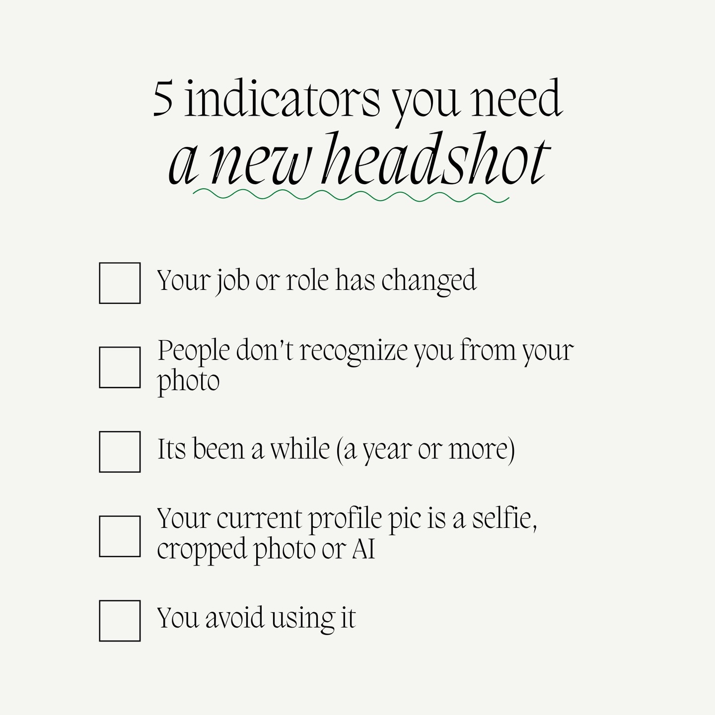 Change can be hard. We find a photo we like and time goes on. Here’s the thing, it’s human nature to find the differences. If your audience gets used to seeing a certain version of you but it doesn’t match up with what they see in person, the changes make the impression not you.
Taking a new headshot can be a wonderful experience. Let me help you embrace who you are now and present your best, current self.
#shootwithkatie #headshotphotography #chicagobusiness #chicagosbest #chicagoevents
