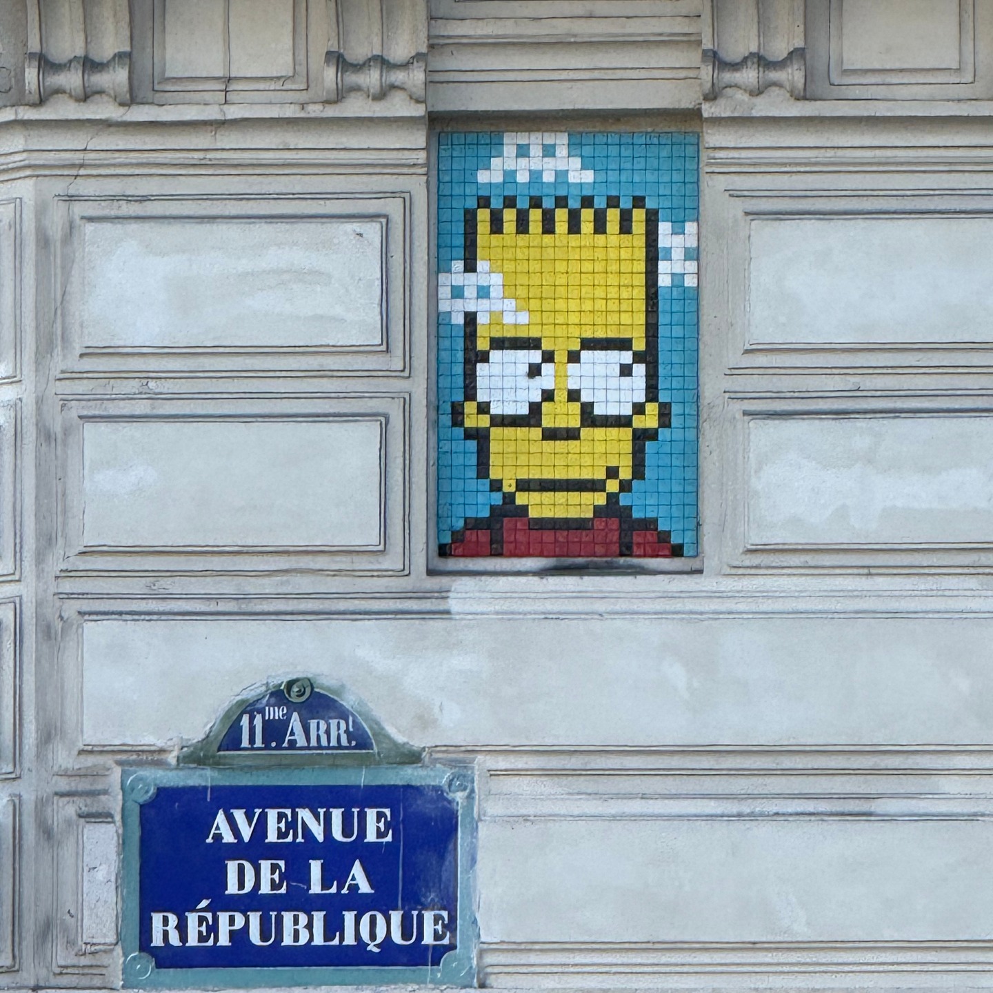 #parís #streetartphotography #streetartist #thesimpsons #mosaicart