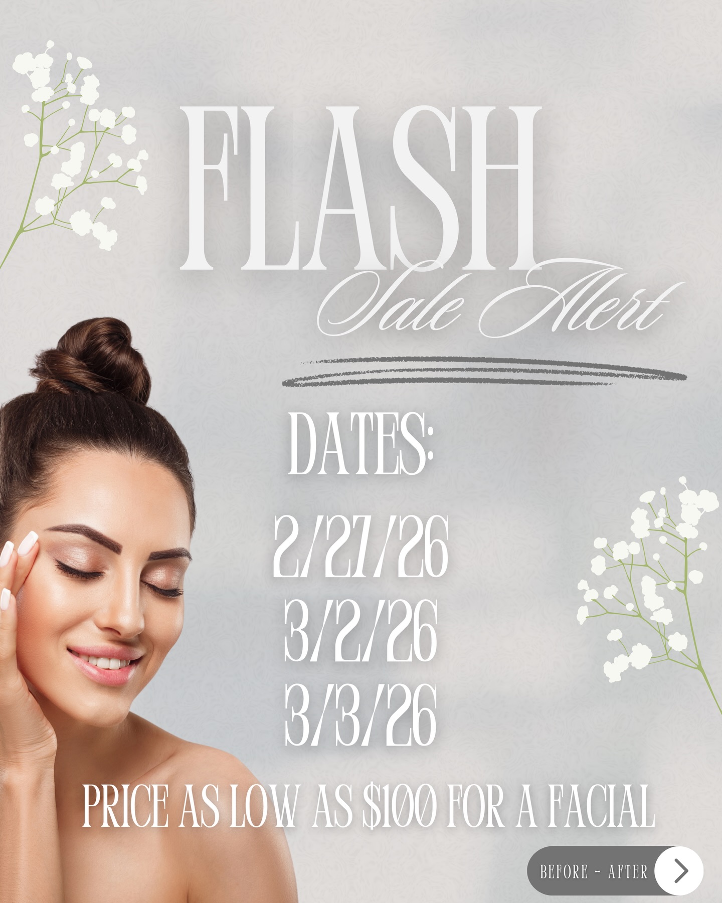 FLASH SALE ALERT ✨ Facials starting at $100 in Jacksonville (limited spots)
Does your skin need a reset? Take advantage of our Facial Flash Sale at BO Medical Center – Jacksonville, FL.
✅ Deep cleansing + hydration + instant glow
✅ Ideal for pores, uneven texture, dull skin, and monthly maintenance
✅ Performed by healthcare professionals (Inspire Change)
📅 Available dates: 2/27/26 • 3/2/26 • 3/3/26
💥 Pricing starting at $100 (based on consultation and facial type)
⏳ Limited availability — spots fill quickly
Send “FLASH” via DM or call to reserve your appointment.
📞 Call us: 904-467-4431
💬 Write us your number to contact you!
🗣️ (904)___-______
📍 6100 Greenland Rd suite 301
Jacksonville,Fl 32258
Follow our medical staff:
👩🏾⚕️ @the_metabolic_md
👨🏻⚕️ @drjosebird
Hablamos español
🌐 www.bomedicalcenter.com
Facebook @b.o.medicalcenter
Instagram @b.o.medicalcenter