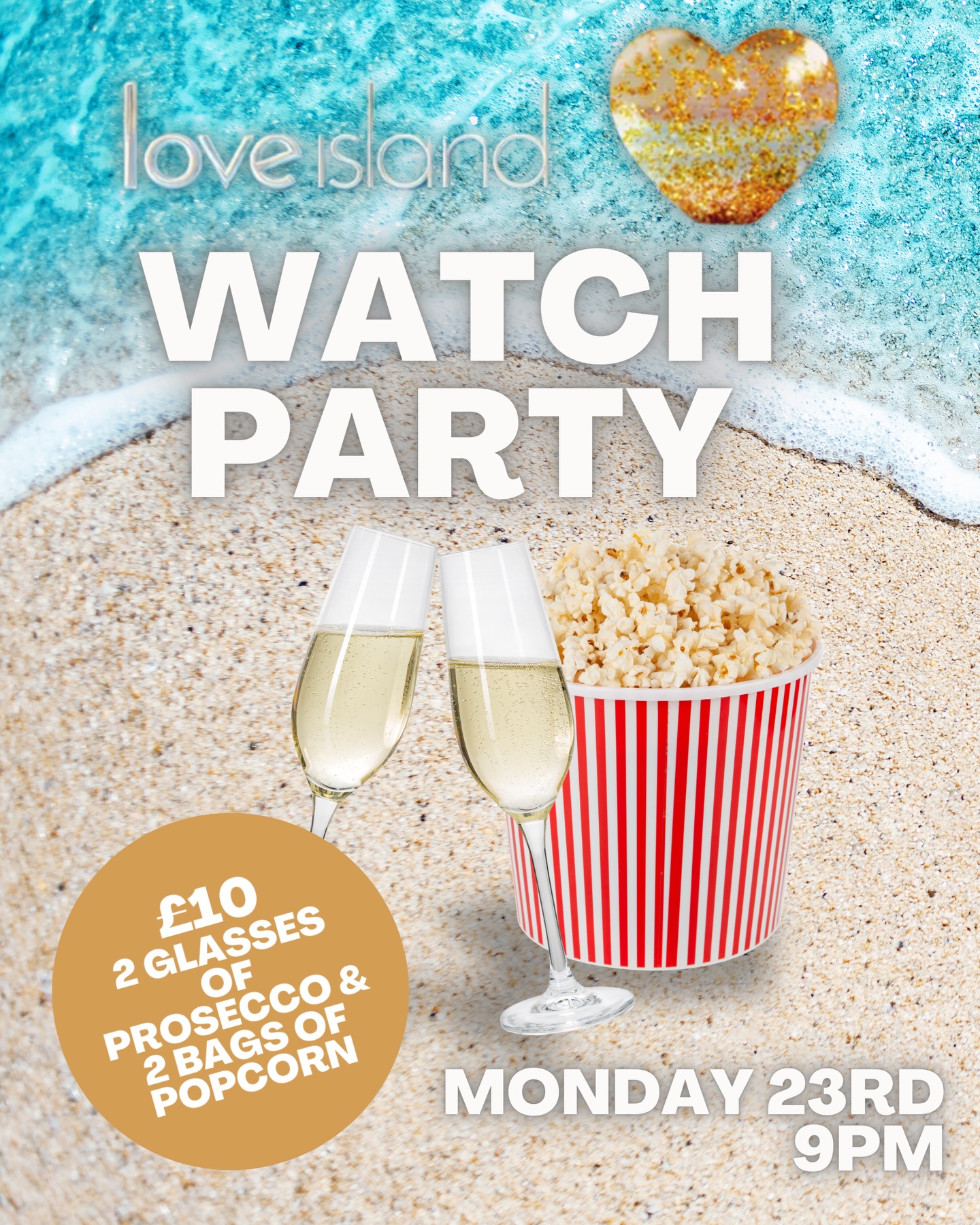 💛🏝️ LOVE ISLAND WATCH PARTY 🏝️💛
The villa is calling… and we’re answering 👀🔥
Join us this Monday 23rd at 9PM for the ultimate Love Island watch party at South Street ☕🍸
For just £10 you’ll get:
🥂 2 glasses of Prosecco
🍿 2 bags of popcorn
💬 All the drama, gossip & recoupling chaos on the big screen
Grab your girls, your boys, your situationships… and let’s shout at the telly together 😂📺
Tag who you’re bringing & drop a ❤️ if you’re coming!
#LoveIsland #LoveIslandWatchParty #SouthendEvents #SouthendOnSea