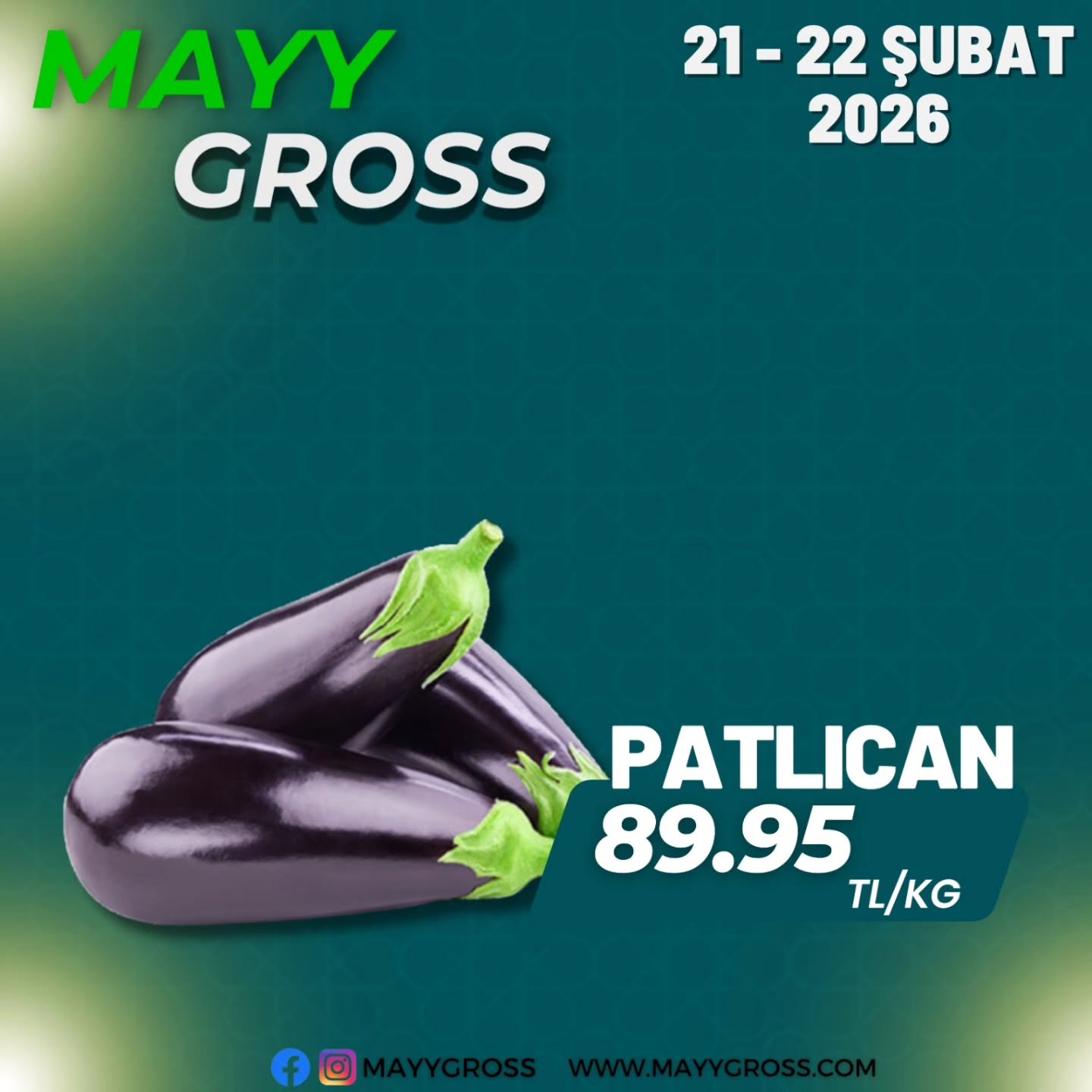 21-22 ŞUBAT 2026
Kalite ve uygun fiyat kampanyamızla sizleri bekliyoruz.
Tazeliğin ve avantajlı alışverişin adresi MAYY GROSS’a davetlisiniz.
#kırşehir #kaman #manav #mucur#takipçi
