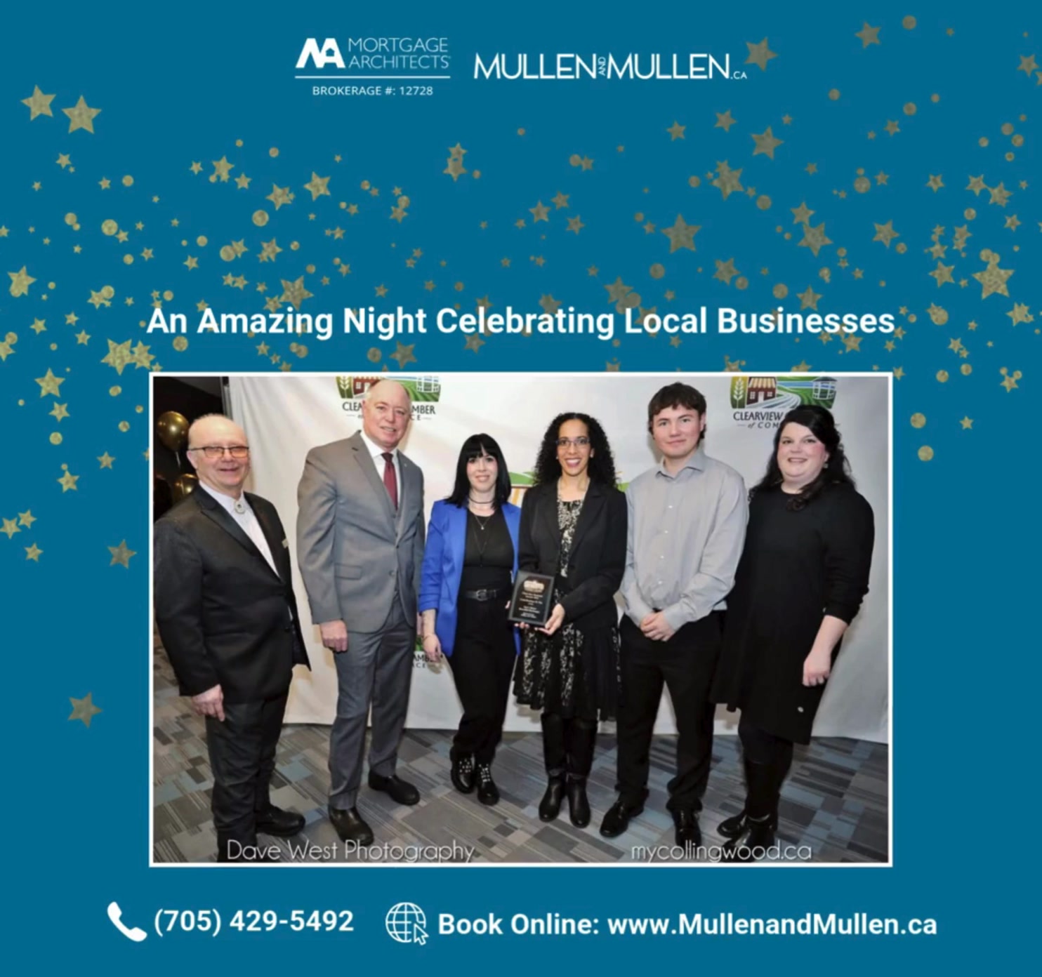 What an incredible evening at the 8th Annual Clearview Chamber Business Awards! 🎉
Hosted at Highlands Nordic, the night was a true celebration of the people and businesses that make our community thrive. We were proud to sponsor the Contribution to the Arts Award and celebrate Kat’s Meow Beautiful Burlesque on their well-deserved win.
A heartfelt thank-you to the Clearview Chamber of Commerce — and congratulations on the launch of the NEW logo! It’s a fresh, exciting reflection of the growth and momentum within our business community.
Special thanks to the event sponsor Darren Neil and Sons Excavating for helping make the evening possible, and to the hosts Rob Dell & Arianna Swietlinski for bringing outstanding energy and professionalism to the stage.
We’re so proud to be part of such a supportive and inspiring community — already looking forward to next year! ✨
MORTGAGE ARCHITECTS, BROKERAGE #12728
#ClearviewChamberBusinessAwards #SupportingLocalClearviewBusiness #ProudSponsor #LifesMoments #MullenandMullen #WasagaBeach #Clearview #MortgageArchitects