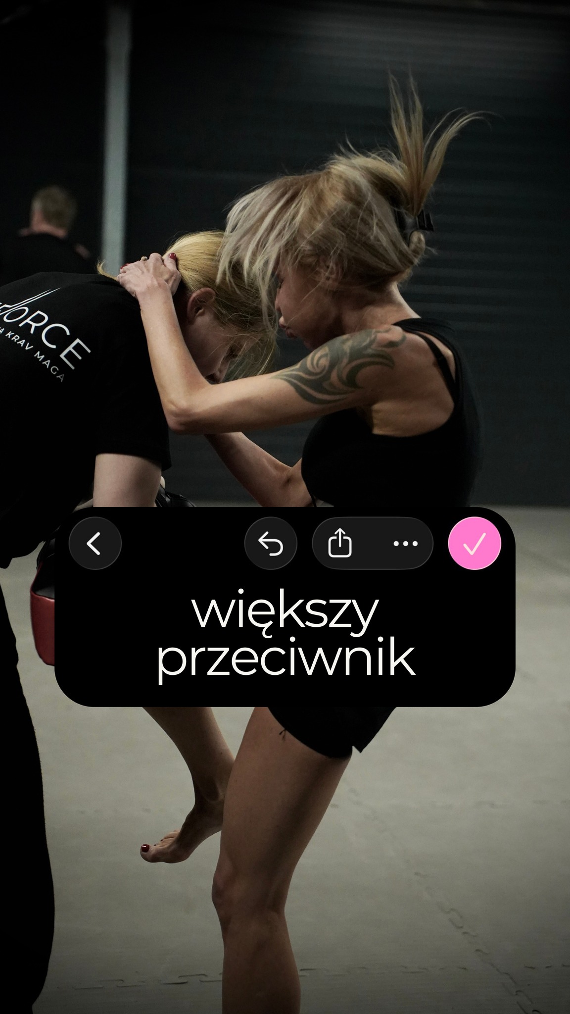 Na kursie dla kobiet dowiesz się jak to zrobić. Nie będę mydlić Ci oczu. Element zaskoczenia, narzędzia do samooborny i wyćwiczone taktyki - to one dadzą Ci szansę na wygraną.
Nie muisz być zdana na los, nie musisz być "dzielna" - wystarczy, że będziesz przygotowana.
Chcesz? 📩 zapisy w wiadomości prywatnej
🗓️ 07.03 (sobota)
🕰️ 10:30 - 13:30
📍 ul. Postępu 11, Warszawa
🚗 damrowy prywatny parking
#smamoobronadlakobiet #womansday #kravmaga #warszawa
prezent na dzień kobiet
kurs z samoobrony dla kobiet
kravmaga warszawa