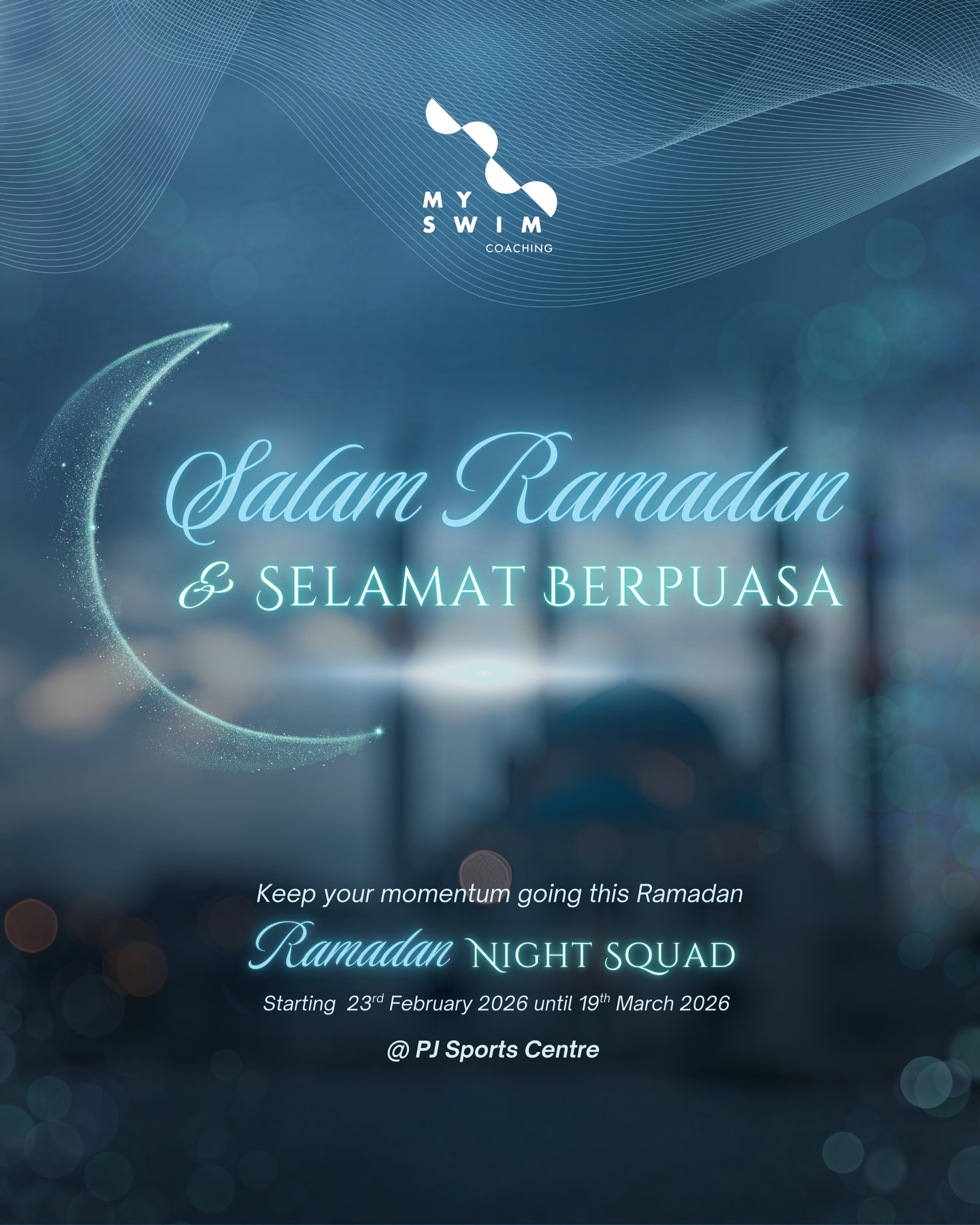 ๐๐ช Struggling to maintain your swim fitness while fasting? Worried about losing progress this Ramadan?
โจ Good news! ๐๐ฒ๐๐ฐ๐ข๐ฆ ๐๐๐ฆ๐๐๐๐ง ๐๐ช๐ฎ๐๐ is BACK! โจโโ
๐ Each session features low to medium-intensity swims, covering ~1.5km.
๐ฆ What to Expect?
โ
๐๐ญ๐ซ๐ฎ๐๐ญ๐ฎ๐ซ๐๐ ๐ฌ๐ฐ๐ข๐ฆ ๐ญ๐ซ๐๐ข๐ง๐ข๐ง๐ tailored for fasting athletes
โ
๐๐ฑ๐ฉ๐๐ซ๐ญ ๐๐จ๐๐๐ก๐ข๐ง๐ to boost performance & stamina
โ
A ๐ฌ๐ฎ๐ฉ๐ฉ๐จ๐ซ๐ญ๐ข๐ฏ๐ ๐ฌ๐ช๐ฎ๐๐ of like-minded sports enthusiasts
โ
Balance between ๐ฌ๐ฉ๐ข๐ซ๐ข๐ญ๐ฎ๐๐ฅ ๐ ๐ซ๐จ๐ฐ๐ญ๐ก & ๐๐ญ๐ก๐ฅ๐๐ญ๐ข๐ ๐๐ฑ๐๐๐ฅ๐ฅ๐๐ง๐๐
๐ Venue: PJ Sports Centre
๐
Dates: 23 February 2026 โ 19 March 2026
โก Minimum Requirement: Able to swim 1000m freestyle continuously at an average pace under 3:00/100m.
๐๐จ๐งโ๐ญ ๐ฅ๐๐ญ ๐๐๐ฆ๐๐๐๐ง ๐ฌ๐ฅ๐จ๐ฐ ๐ฒ๐จ๐ฎ ๐๐จ๐ฐ๐งโ๐ฆ๐๐ค๐ ๐ข๐ญ ๐ ๐ฌ๐๐๐ฌ๐จ๐ง ๐จ๐ ๐ฌ๐ญ๐ซ๐๐ง๐ ๐ญ๐ก & ๐ฉ๐ซ๐จ๐ ๐ซ๐๐ฌ๐ฌ!๐ฏ๐ฅ
๐ Spots are filling FASTโsecure yours today!
๐ฉ DM us or contact Zatie at +6018 2888 347 (https://wa.link/lu3xeu) for more info!
#RamadanSwimSquad ๐โโ๏ธ #StayStrongWhileFasting ๐ช #SwimThroughRamadan ๐ #TrainSmart #MySwimSquad