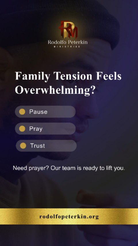 Family, when the weight of tension in your home feels too heavy, remember: you are never walking alone.
“Cast all your anxiety on Him because He cares for you.” — 1 Peter 5:7
Pause. Pray. Trust.
Let God’s love restore hearts and bring peace where there has been strain. 🌿
No matter what you’re facing, healing, deliverance, restoration, or breakthrough, our prayer team is here to stand with you in faith.
🙏 Request a Prayer today:https://www.rodolfopeterkin.org/submitprayerrequest
#RodolfoPeterkinMinistries #FamilyPeace #PrayerForHealing #FaithAndTrust #KingdomLiving