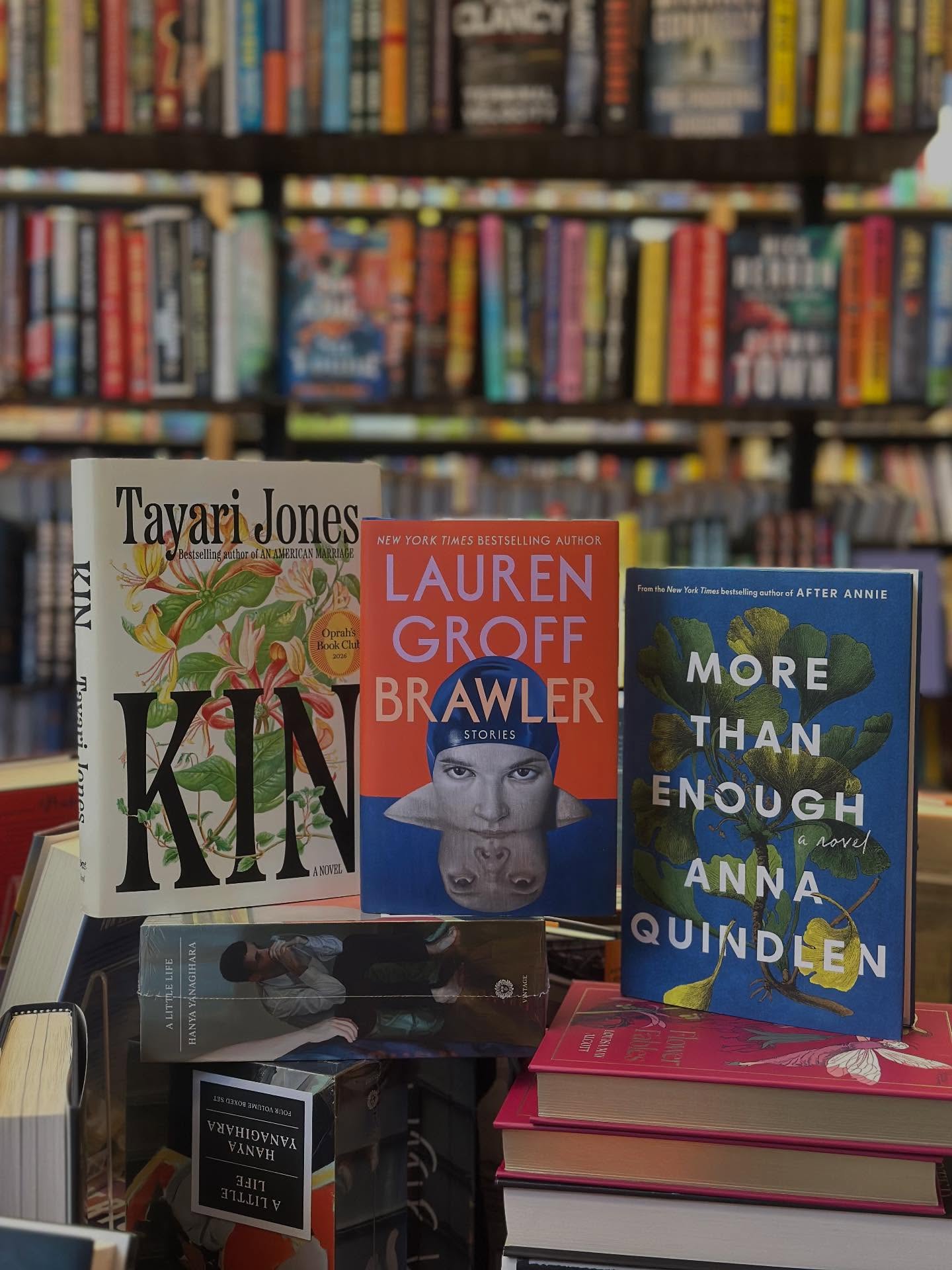 It’s an incredible week to be a reader. “Kin” by @tayari is the @oprahsbookclub pick. “Brawler” by @legroff is a collection of gorgeous stories and “More Than Enough” by @annaqwrites is one of our favorite novels of the year.
This week is pure chaos in the aftermath of the storm, so stop into Mitchell’s and Bookworks for a new book to take your mind off it. You can always shop online at nantucketbookpartners.com and we can ship!