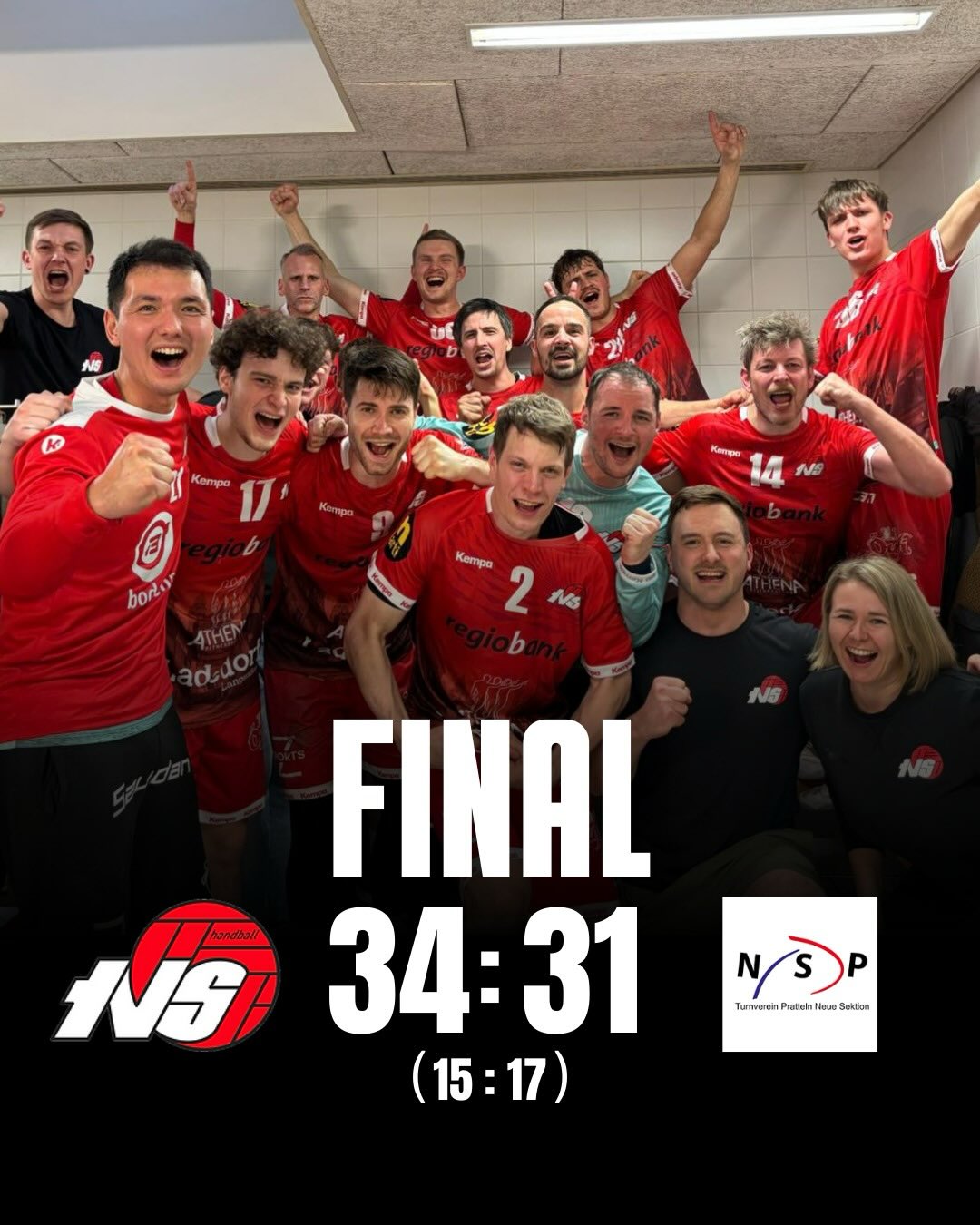 🔥 TVS ringt das Team der Stunde nieder! 🔥
Der TV Solothurn bezwingt den formstarken TV Pratteln NS im heimischen CIS verdient mit 34:31 und sichert sich zwei enorm wertvolle Punkte. 💪🔴⚪
Die Partie begann ausgeglichen, ehe sich Pratteln zwischenzeitlich leicht absetzen konnte. Doch der TVS blieb ruhig, arbeitete sich bis zur Pause wieder heran (15:17) und zeigte nach dem Seitenwechsel eine markante Leistungssteigerung – insbesondere in der Defensive. Mit wachsender Überzeugung, kompaktem Abwehrverbund und wichtigen Paraden im Rücken kippte das Momentum zunehmend auf Solothurner Seite.
In der 43. Minute folgte die entscheidende Phase: Ein 4:0-Lauf brachte die Wende. Der TVS übernahm die Kontrolle, nutzte Ballgewinne konsequent und brachte den Vorsprung in einer reifen Schlussviertelstunde über die Zeit. Eine geschlossene Mannschaftsleistung gegen ein individuell stark besetztes Pratteln – genau die richtige Antwort zur richtigen Zeit. 🔥
🏅 Best Player präsentiert vom @seilparkbalmberg:
– TV Solothurn: Samuel Hubacher
– TV Pratteln NS: Ciril Spring
Bereits kommenden Sonntag geht es weiter auswärts gegen SG Wacker Thun 2 / Steffisburg.
Anpfiff ist um 14:00 Uhr in Thun. 💥
👉 Der gesamte Matchbericht auf unserer Webseite (Link in der Bio)