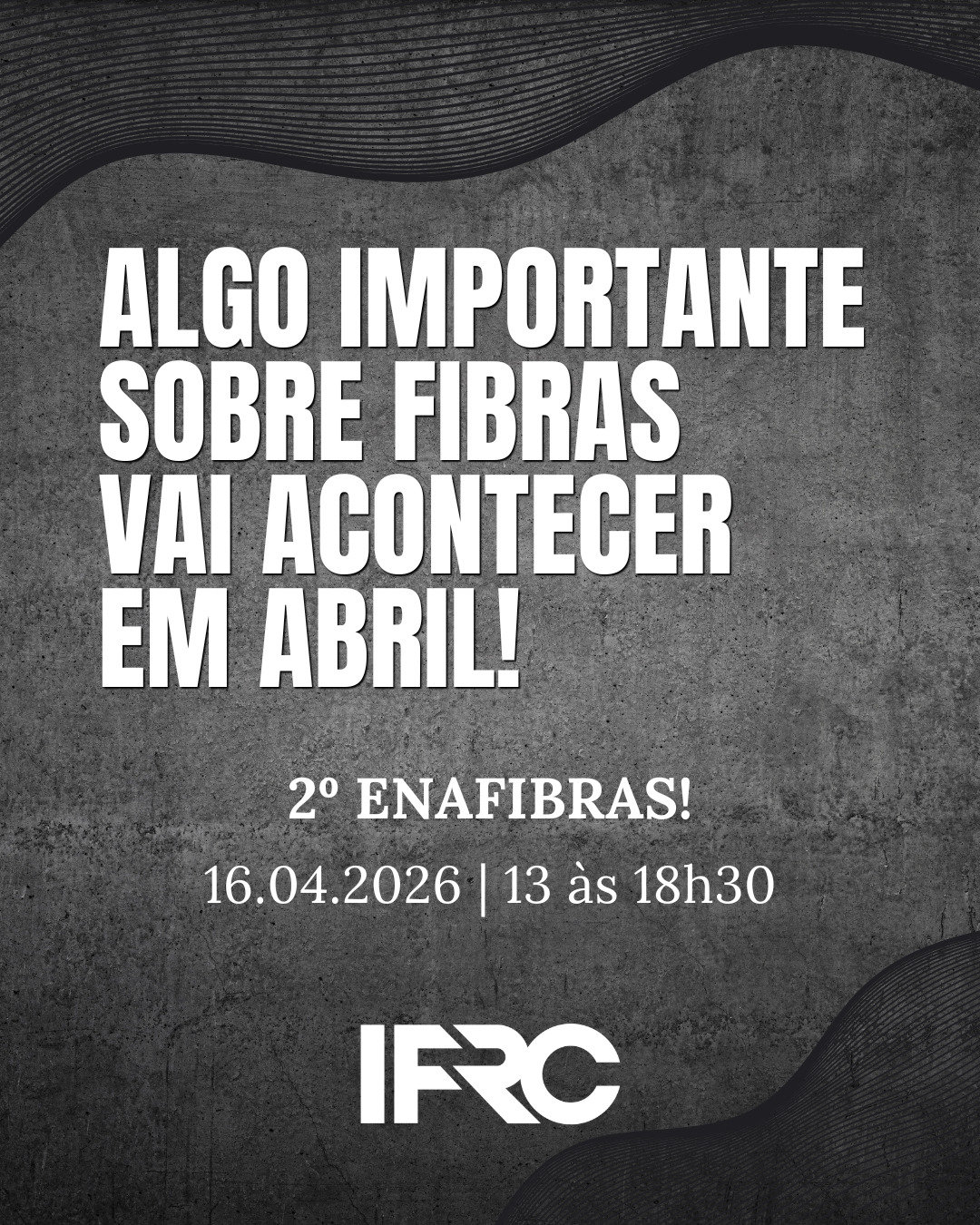 Quando os principais nomes de um setor decidem se reunir, algo está prestes a acontecer.
2º ENAFIBRAS
16 de abril | 13h às 18h30 | Rua Oscar Freire, 379 – 12º andar
Ainda não revelamos a programação, mas uma coisa é certa: quem atua com fibras para reforço do concreto vai querer estar presente. Fique atento!