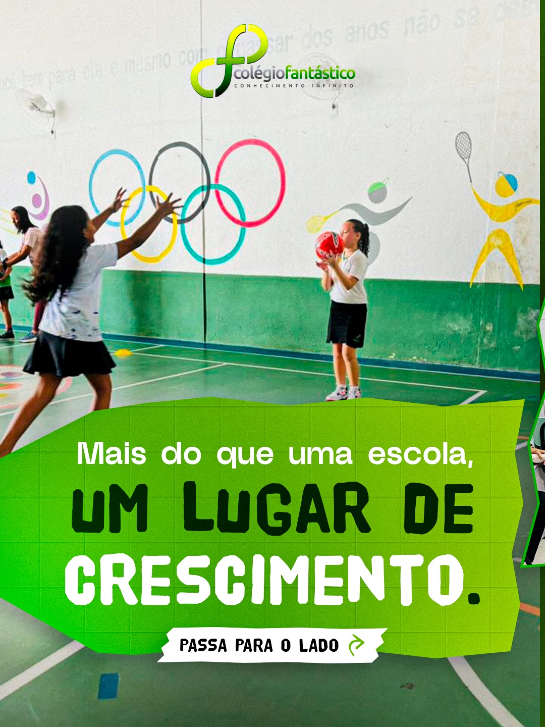 Cada fase importa. Cada aluno importa. 💚
No Colégio Fantástico, acompanhamos nossos estudantes em todas as etapas, com ensino de qualidade, cuidado e propósito.
Porque formar pessoas é tão importante quanto ensinar conteúdos. 📚✨