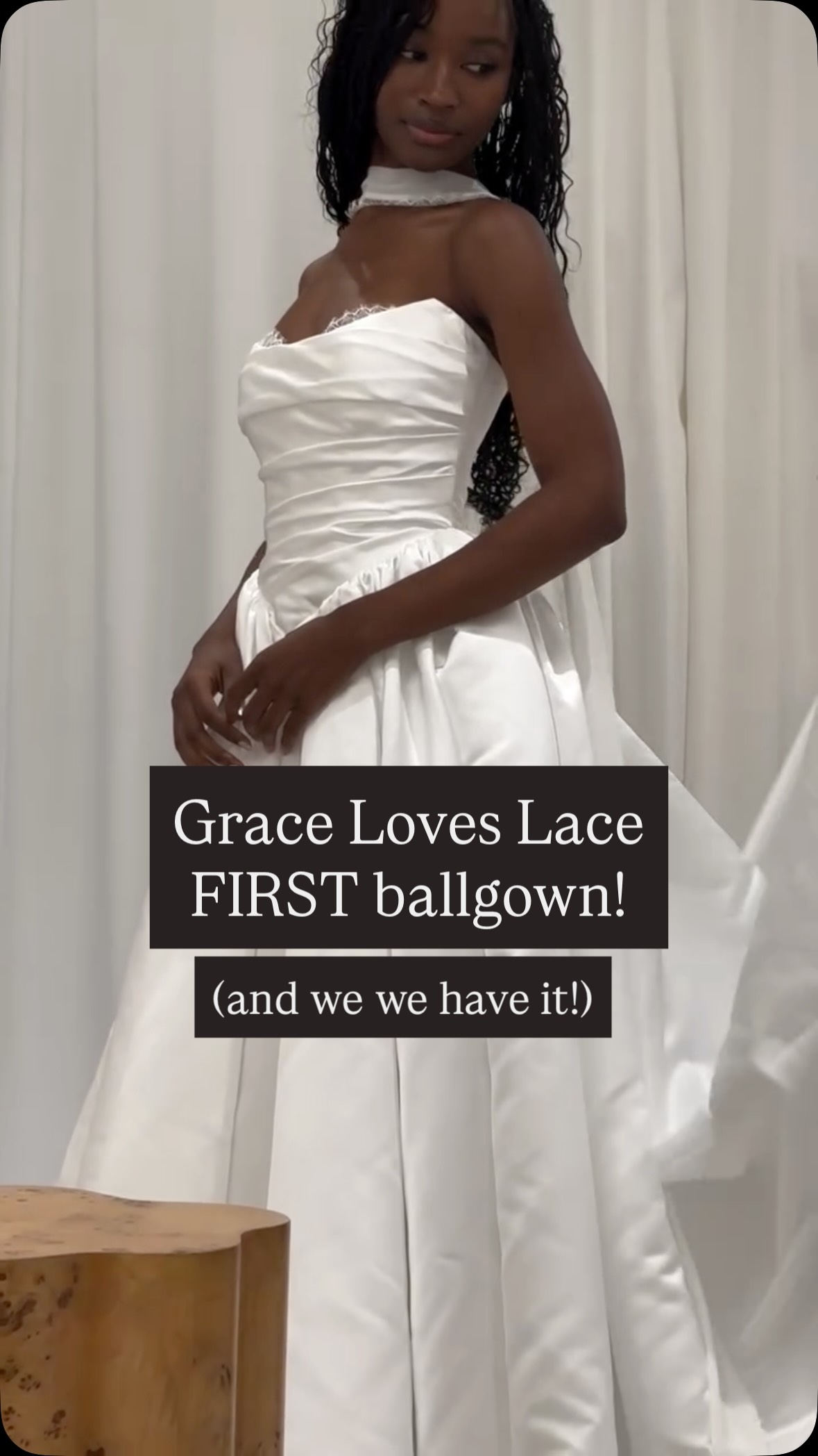 My heart 💕! Certain dresses just stop me in my tracks, and it’s even more magical when a model wears it with such confidence - thank you @grace_loves_lace for creating this stunning masterpiece 🤍 Join us 2/11-2/15 for our GRACE LOVES LACE WEEKEND TAKEOVER #bridalfashion #graceloveslacebride #weddingdress #wedding #fyp
