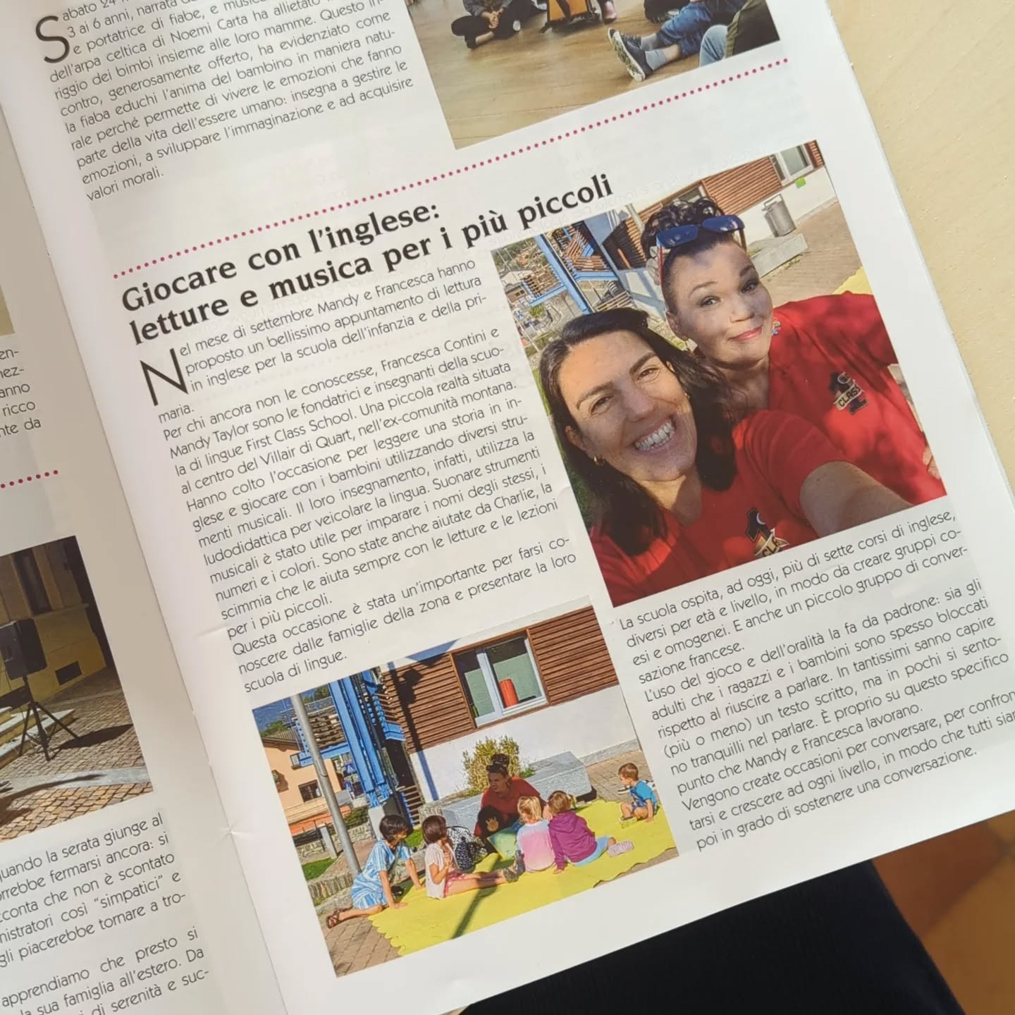 Grazie al Comune di Quart per aver raccontato di noi sulla Revue! ❤️