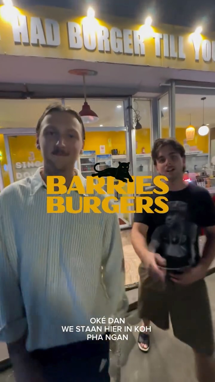 BARRIESBURGERS ZELFS IN THAILAND🇹🇭
#thailand #kohsamui #kohtao #smashburger