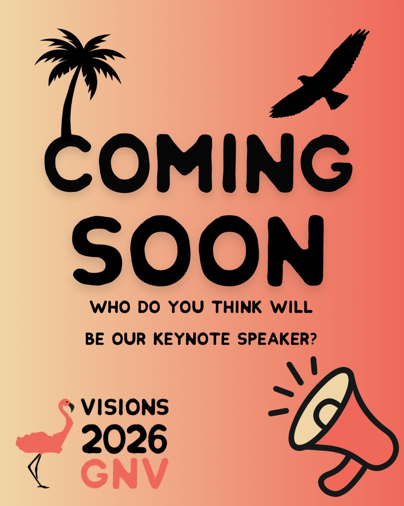 COMMENT YOUR GUESSES! We will be revealing our Keynote Speaker soon. Register now for the 2026 VISIONS Conference in Gainesville this April.
#VISIONS #FLDCDT #UNIQUELYOU #KEYNOTESPEAKER