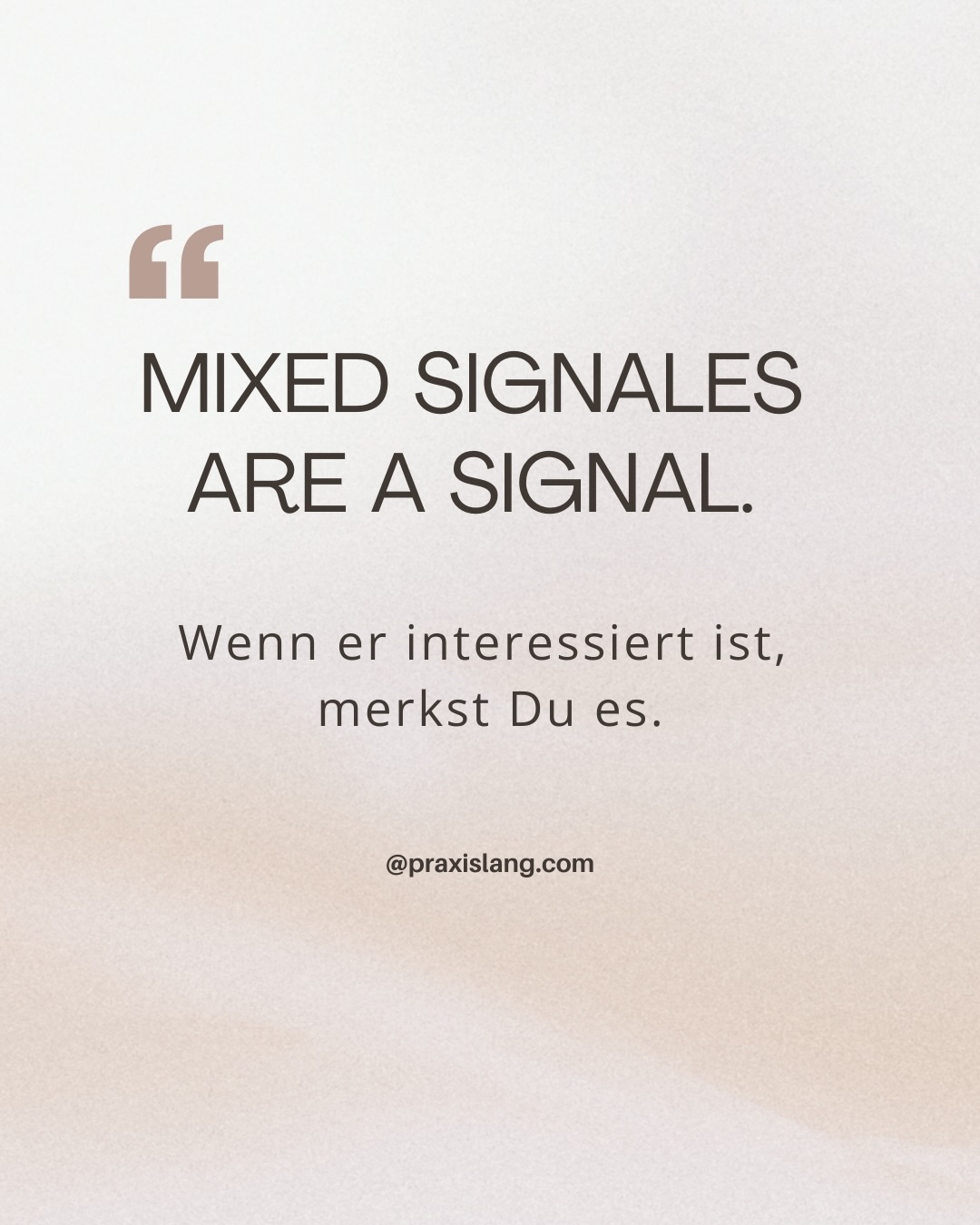 Ruft er an, wenn er sagt?
Ist er präsent- nicht nur verfügbar?
Bleibt er verbindlich, auch wenn es unbequem wird?
Zeigt er durch sein Verhalten, das du sicher bist?
Worte können Nähe erzeugen - Taten erzeugen Vertrauen.
Das bedeutet:
Höre weniger auf Versprechen. Beobachte Verhalten.
Nicht Worte zeigen dir Sicherheit, sondern Konsistenz.
📌Speichere dir den Beitrag als Erinnerung und teile ihn mit einer Frau, die gerade mehr Klarheit braucht als Versprechen.
Und ganz ehrlich: Wie siehst du das? 👇
#tatenstattworte #grenzensetzen #psychologie #selbstwert #selbstliebestärken