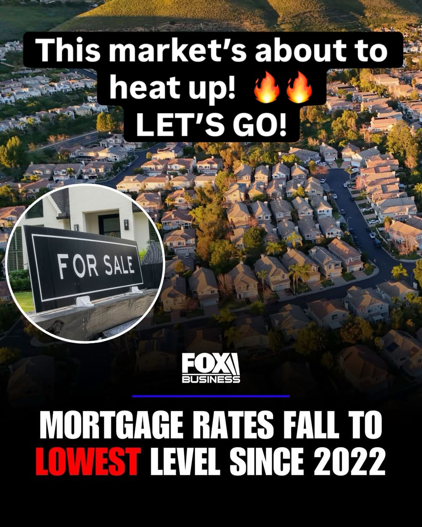 The market is about to explode y’all! For the first time in three years, rates are affordable again! What does this mean? More sellers and more buyers = a healthy, balanced market. LET’S GO!
NEW THREE-YEAR LOW: Mortgage rates dropped this week to the lowest level since September 2022, mortgage buyer Freddie Mac said.
Freddie Mac’s latest Primary Mortgage Market Survey showed the average rate on the benchmark 30-year fixed mortgage fell to 6.01% from last week’s reading of 6.09%. The average rate on a 30-year loan was 6.85% a year ago.
#homes #realestate #money