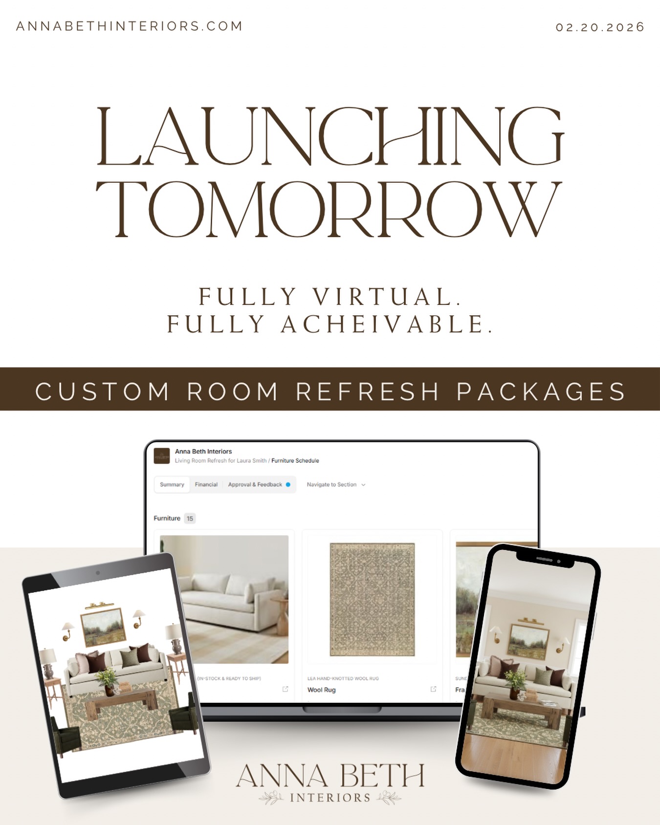 A designer’s touch… without the full-service price tag.
My Custom Room Refresh Packages are fully virtual, fully custom, and designed to make your home feel finished and intentional, without the overwhelm.
You’ll receive a personalized design board, layout plan, and a clickable shopping list curated specifically for your space, your style, and your budget.
This is for the homeowner who wants a beautiful, cohesive room… but doesn’t need (or want) a full renovation.
Thoughtful design.
Clear direction.
Affordable investment.
Accessible anywhere.
Fully virtual. Fully achievable.
#VirtualInteriorDesign
#affordableinteriordesign
#AffordableInteriorDesign
#McKinneyTXHomes
#virtualinteriordesigner
virtual interior design, affordable interior design, custom room design, online interior designer, virtual room refresh, affordable designer services, personalized home design, designer on a budget, custom living room design, virtual decorating services, accessible interior design, professional design online, curated home selections, designer shopping list, online home styling, virtual home makeover, affordable decorating help, custom design package, interior design services online, modern traditional interior design