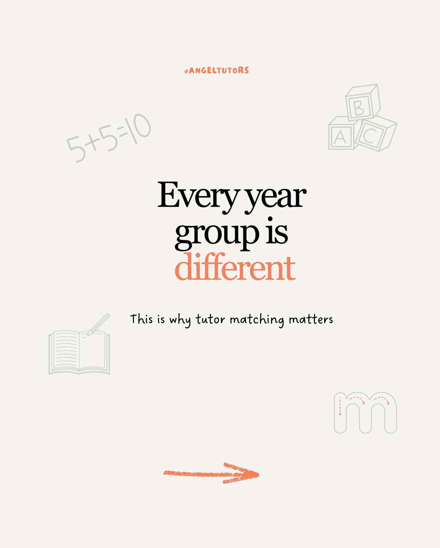 Every year group is different and here’s why tutor matching truly matters ✨
The curriculum changes every year. Expectations grow. What a child learns in FS1 looks completely different to Year 6.
Teaching methods evolve too. Each year group requires a different pace, approach and focus.
At Angel Tutors, we carefully match each learner with the right tutor for their age, stage and personality because the right match builds confidence, progress and a genuine love for learning 🧡
Personalised. Thoughtful. Intentional.
#AngelTutors #tutors #tutorsfollowtutors #dubaï #dubaimums