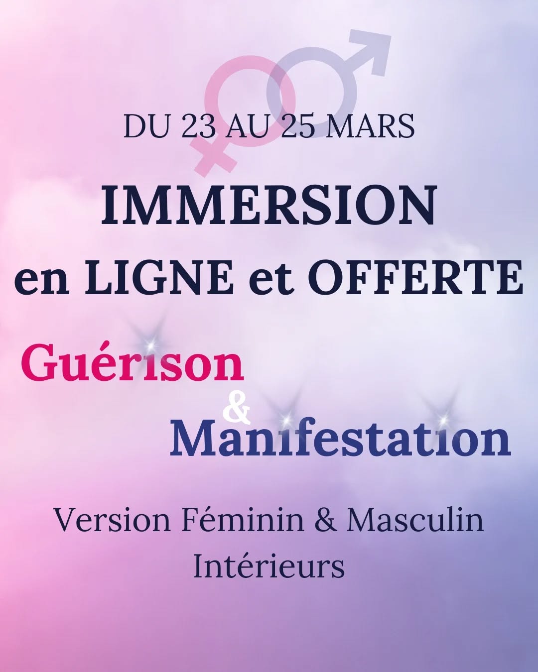 👉 Je t'offre la possibilité de comprendre le fonctionnement de ton inconscient (qui régit 90% de ta vie) ; d'aller rencontrer en Hypnose tes parts féminine et masculine (qui occupent une place importante en toi et influencent ta vie au quotidien).
🔥 3 soirs du 23 au 25 Mars pour mettre de la clarté, de la compréhension, de la conscience et surtout savoir comment reprogrammer en douceur ton inconscient.
Ton inconscient et ses différentes parts sont basés essentiellement sur ton passé.
La principale mission de ton inconscient est d'assurer ta survie pas ton bonheur. Il préférera te maintenir dans un enfer connu (schémas répétitifs) que de te pousser vers un paradis inconnu.
Au programme :
Jour 1 : Comprends le fonctionnement de ton inconscient et ses différentes parts.
Pourquoi certains schémas se répètent dans ta vie ?
Jour 2 : Rencontre ton féminin intérieur en Hypnose (Hypnose collective)
Que tu sois un homme ou une femme, tu as en toi des énergies féminine et masculine, tout simplement car tu es né.e d'un homme et d'une femme.
Pour manifester ce que tu souhaites (ex : une relation amoureuse harmonieuse ou autres...), ces énergies doivent être en équilibre. Or, l’éducation, la société et les conditionnements déséquilibrent ces énergies, et les effets se ressentent dans ta vie (difficultés à se reposer, ou à passer à l'action, manque de confiance en soi, difficultés à s'exprimer ou être à l'écoute de ses émotions / de son corps, problèmes de couple, manifester toujours le même type de partenaire, etc...)
Jour 3 : Rencontre ton masculin en Hypnose (Hypnose collective)
Comprendre cette part de toi, son fonctionnement, la rééquilibrer. Puis la ré-harmoniser avec ta part féminine.
De la théorie et de la pratique qui va changer considérablement ton regard sur toi-même et ta réalité.
👉 Inscris-toi dès maintenant :
https://guerdet-laura.systeme.io/inscription
(Lien en bio)
À très vite,
Laura
Thérapeute & Guide Intuitive
#evenementoffert #yin #yang #inconscient #HypnoseTransformative