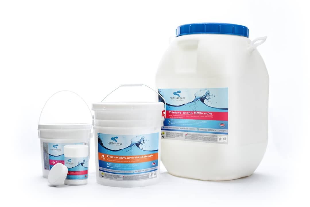 Diseñamos las etiquetas de Genesis piscinas y Spa, es un orgullo apoyar a pymes en su crecimiento y fortalecimiento