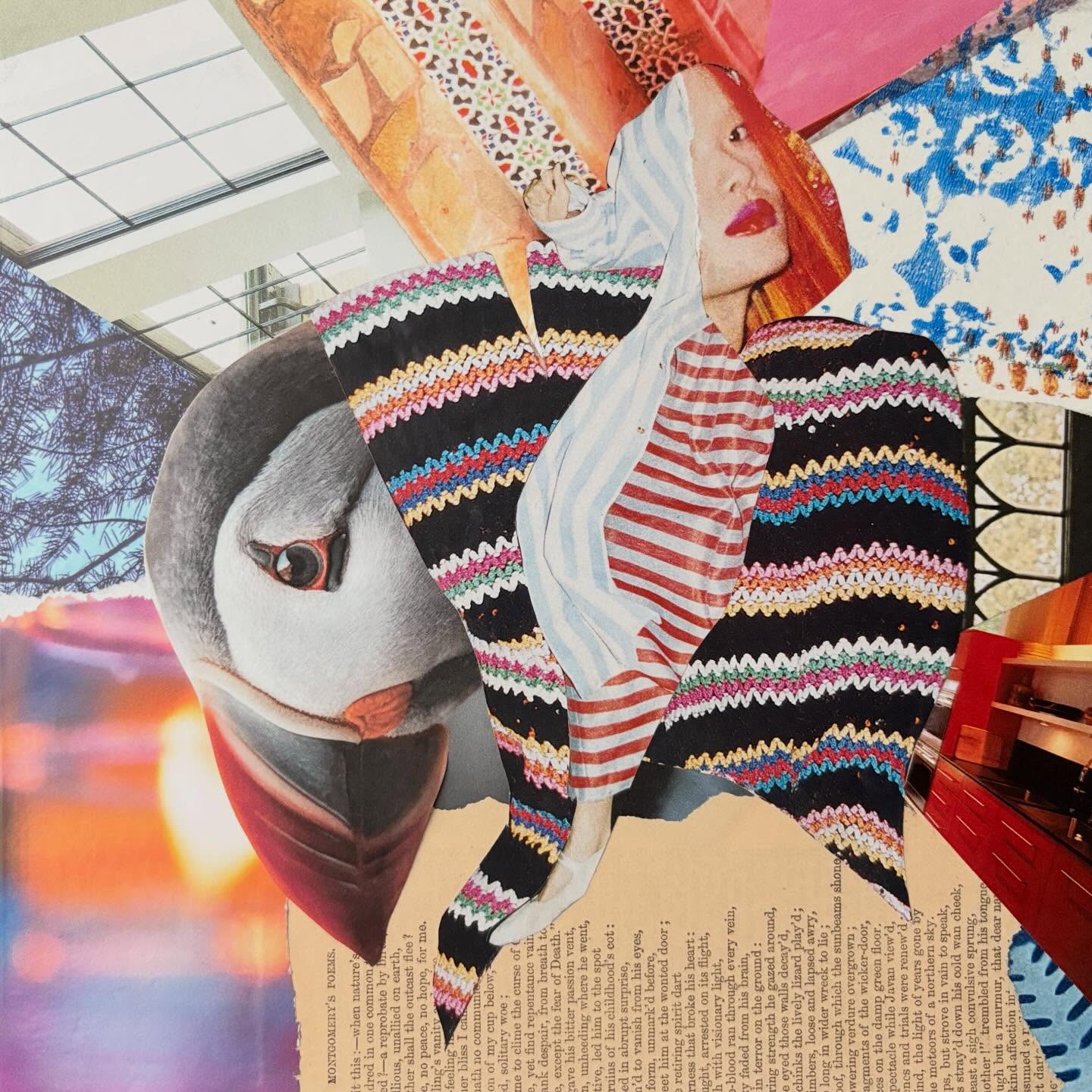 With Visionary Light @pariscollagecollective 08/2026 Creative Challenge
✨DM to purchase✨ 8x8” unframed collage on paper #pariscollageclub #weeklycollage #collage #collageart #jengatz