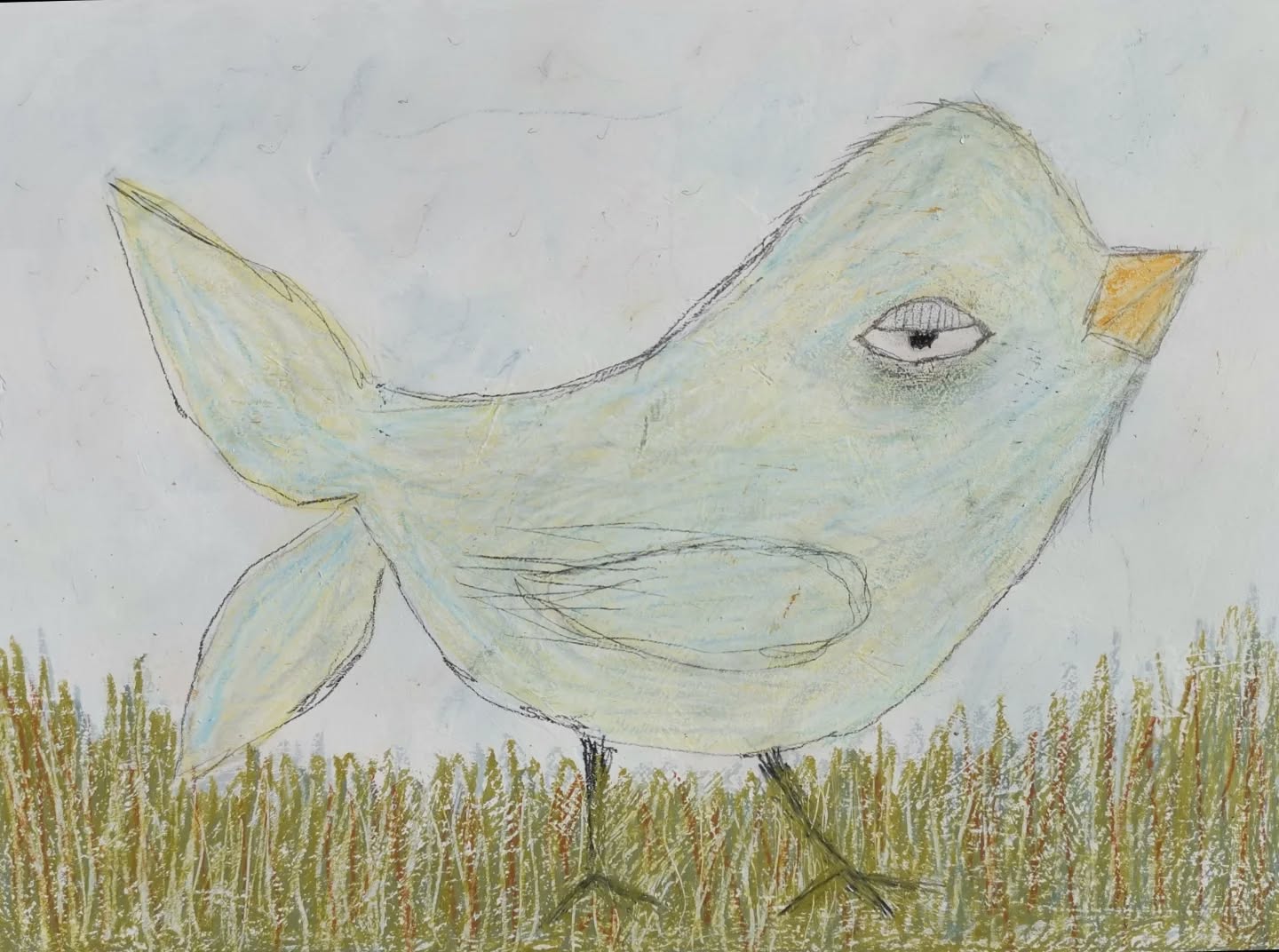 Definitely not my style, but I saved a lesson a while back. Yesterday I had absolutely no motivation to do anything, so I pulled out my Neocolors, white gesso and an HB pencil, plus sandpaper. Bada bing bada boom done on 1/4" Birch wood.
Maybe I'll start a funky bird series!
#ilovebirds #bird #birdartist #birdart #birddrawing #birdpainting @carandache