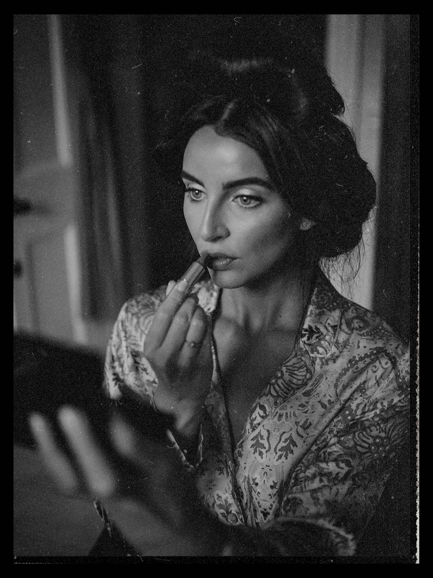 The vision of Harley on her wedding morning - in black and white
Photography @thevedrinesphoto