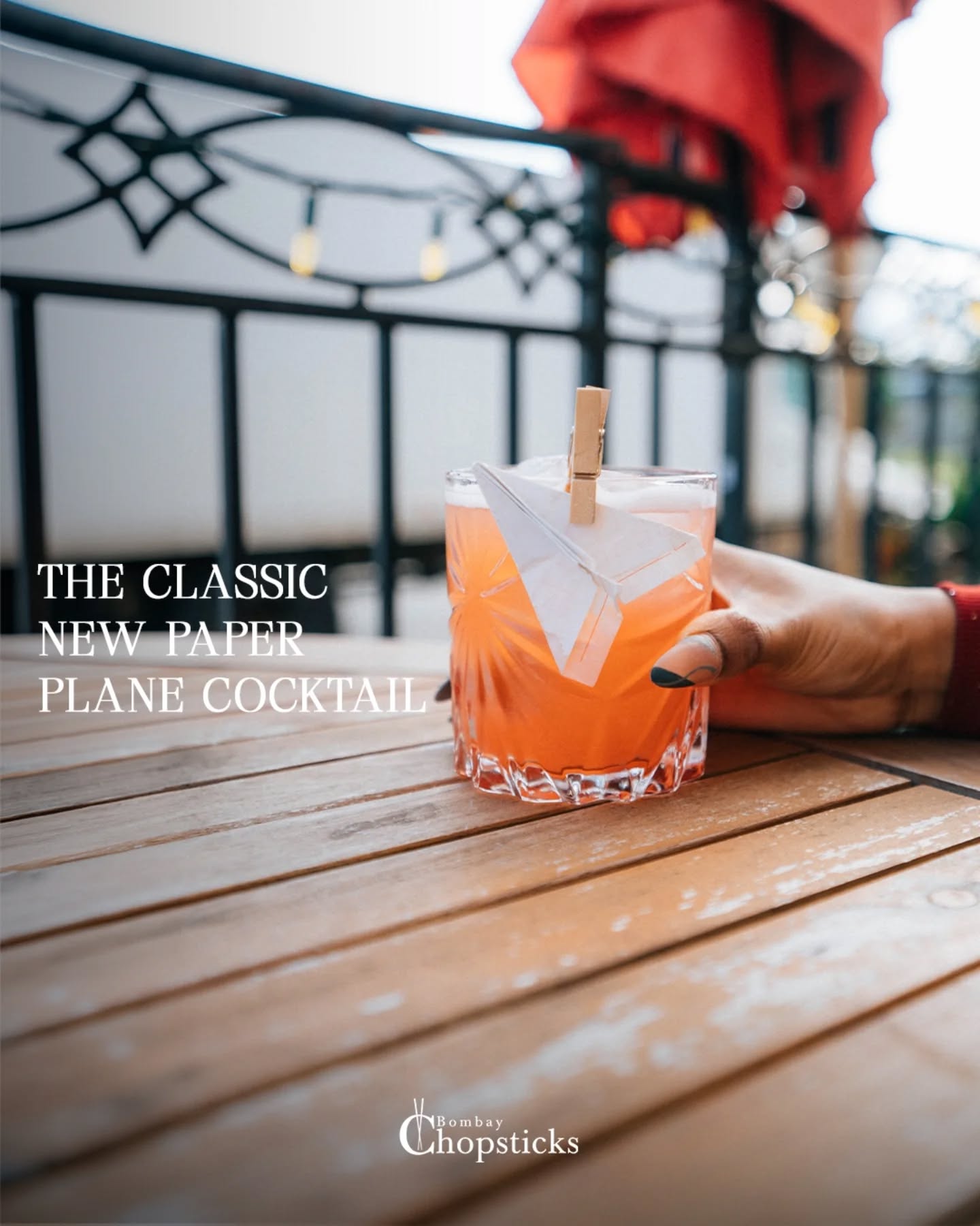 Take off with a classic.
The New Paper Plane at Bombay Chopsticks is bright, citrusy, and perfectly balanced with a smooth bitter edge. Clean flavors. Sharp finish. Zero shortcuts.
It looks playful. It drinks serious.
.
.
New Paper Plane cocktail, signature cocktails Canada, Bombay Chopsticks bar, Asian fusion lounge, handcrafted drinks, The Wimpy’s Wrath
.
.
#BombayChopsticks #PaperPlaneCocktail #ClassicWithATwist #CanadaEats #CocktailCulture AsianFusion CraftedDrinks BarVibes