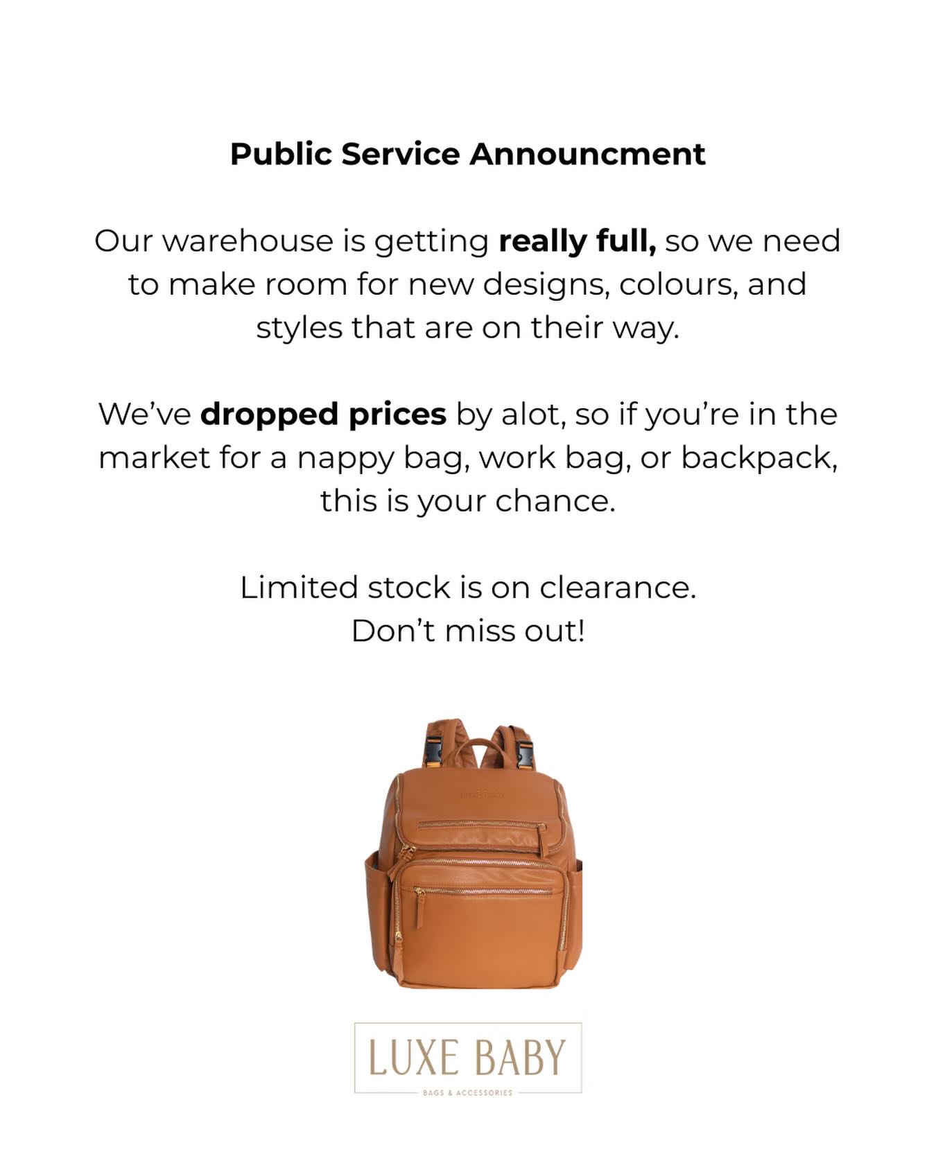 🚨 It’s Time to Shop:
Warehouse Clearance Live!
Link in bio ❤️