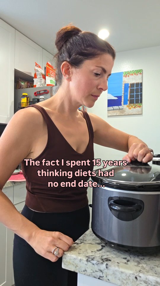 I thought being “on a diet” was just going to be my lifestyle.
But here’s what I wish I knew sooner:
Fat loss is supposed to be a phase.
Not your personality.
Not your forever plan.
Your body isn’t meant to live in a deficit long term.
When you stay in a deficit too long, your body starts doing less to match the lower calories so:
You burn out.
Your metabolism adapts.
Energy tanks.
Stress increases.
Hormones become more sensitive.
Your body shifts into "fight or flight" mode.
And for women over 35, who are already more sensitive to stress shifts, chronic dieting can make everything feel amplified.
So what feels like “I just need to be more disciplined.” is often “I’ve been dieting too long.”
If there’s no exit strategy built into your plan, it’s incomplete.
This is exactly why I don’t coach women to diet harder.
Inside my coaching, we:
-Build habits first.
-Create a small, sustainable deficit.
-Protect muscle with adequate protein, calories, and lifting.
-And most importantly, have a clear transition plan back to maintenance.
Because the goal isn’t to stay in a deficit forever.
It’s to lose fat in a way your body can actually maintain.
If you want to see what this would look like for you, comment or DM me "FOREVERPLAN".
#sustainablefatlossover35 #weightlossplateau #fuelyourbody #loseweightandkeepitoff #fitover35