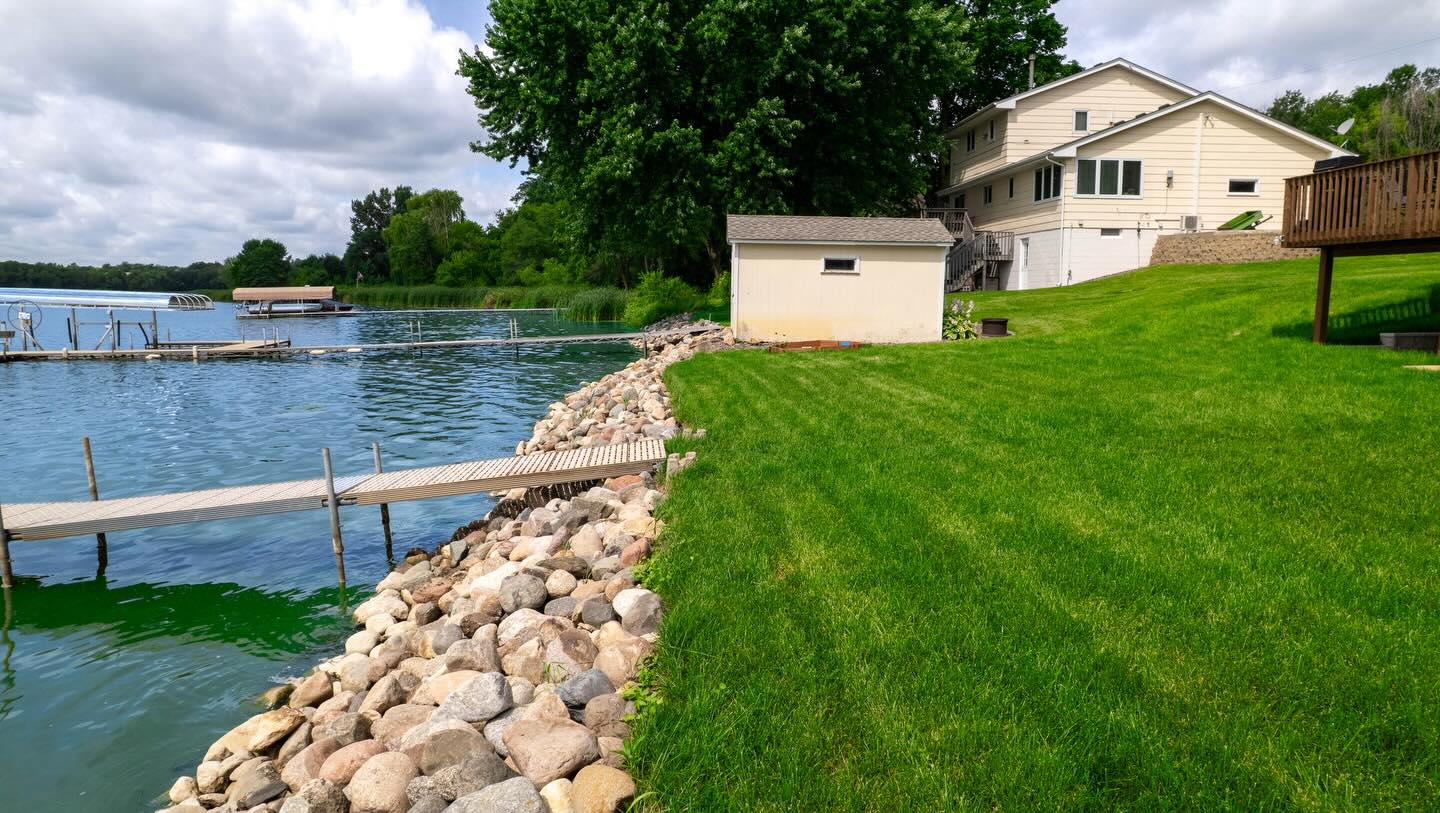 Shorelines aren’t just for looks. They protect your yard, your house, and the lake.
If yours shifted this winter, now’s the time to fix it before spring storms make it worse.