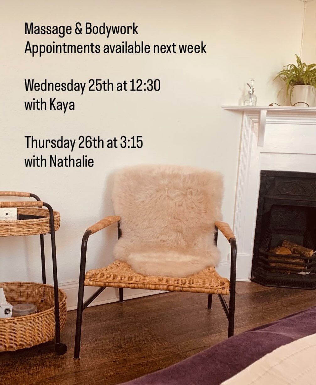 Appointments available next week with Kaya & Nathalie.
Email info@essential-therapies.co.uk to book
#devon #sidmouth #eastdevon