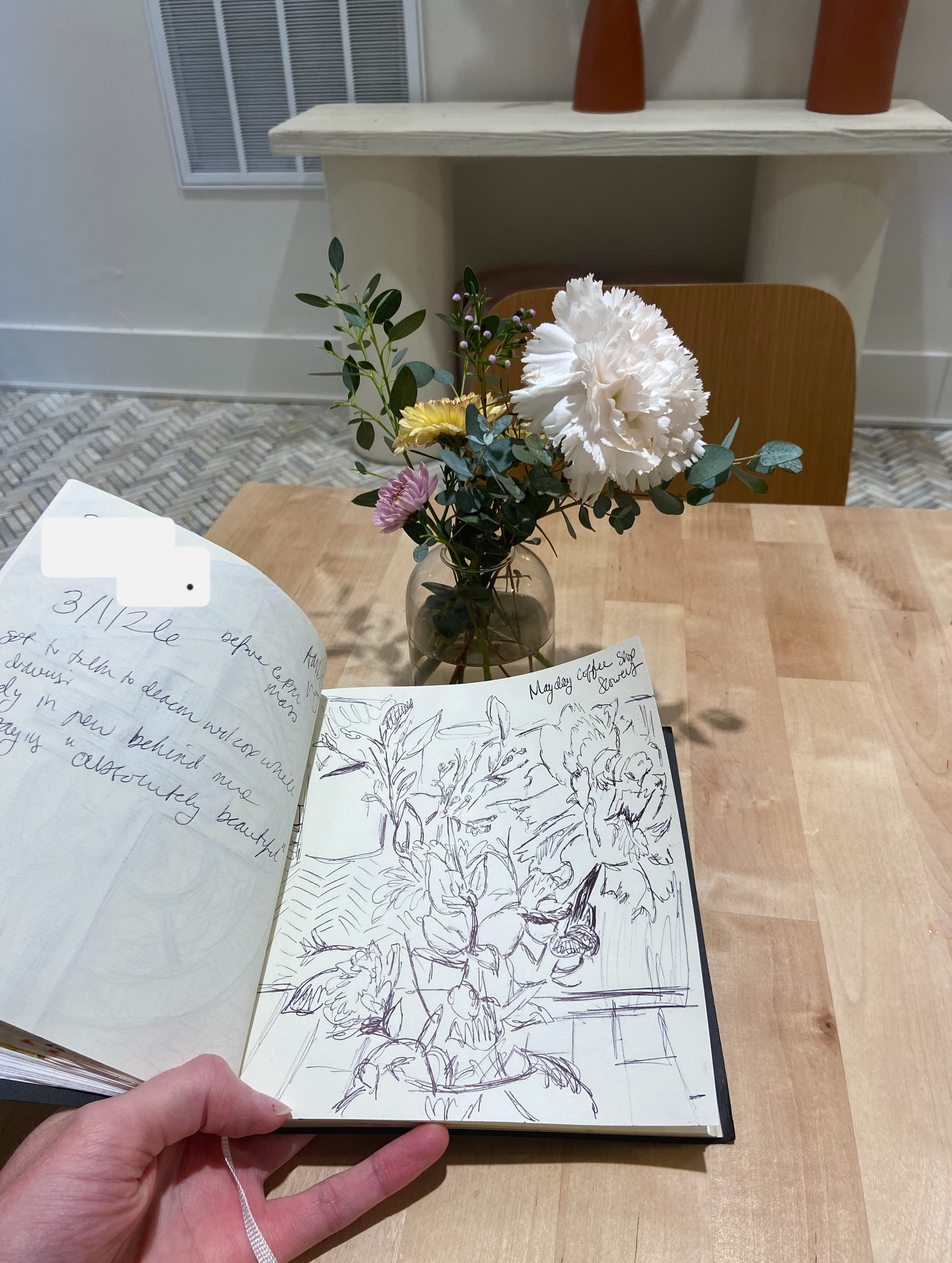 Coffee shop sketching :)