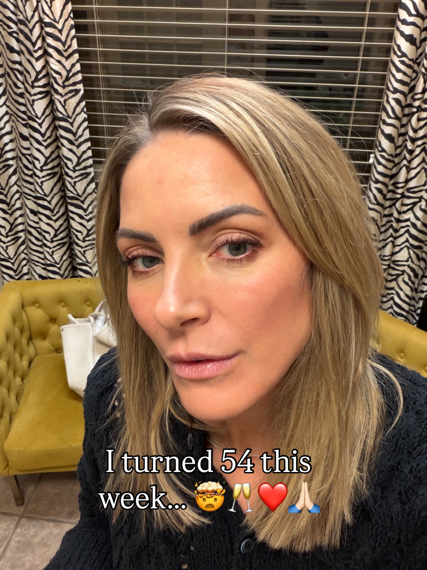 Cheers to 54… no filters & minimal makeup (if any). This is me! 🥂 #54 #HBD #genx