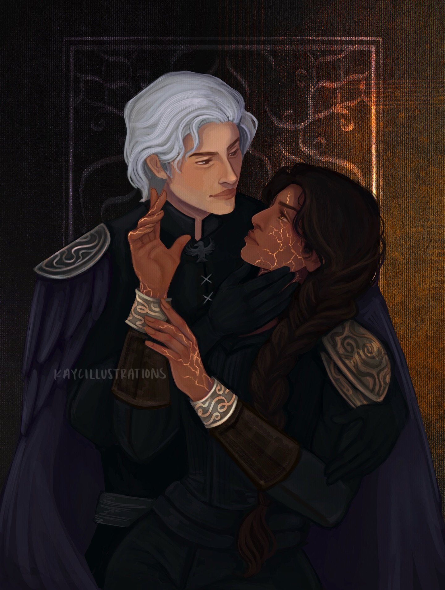 “if your magic takes you, I will drag you back. it cannot have you.”
i recently read the jasad heir & the jasad crown and let me just say i’m obsesseddddd. @shashemwrites you are incredible.
i immediately wanted to make fanart of arin & essiya once i finished reading. i know technically she doesn’t have her cuffs at the same time she has the veins but i wanted to incorporate both into the illustration!! i hope you like it <3
#booktok #thejasadheir #illustration #fanart #fantasy