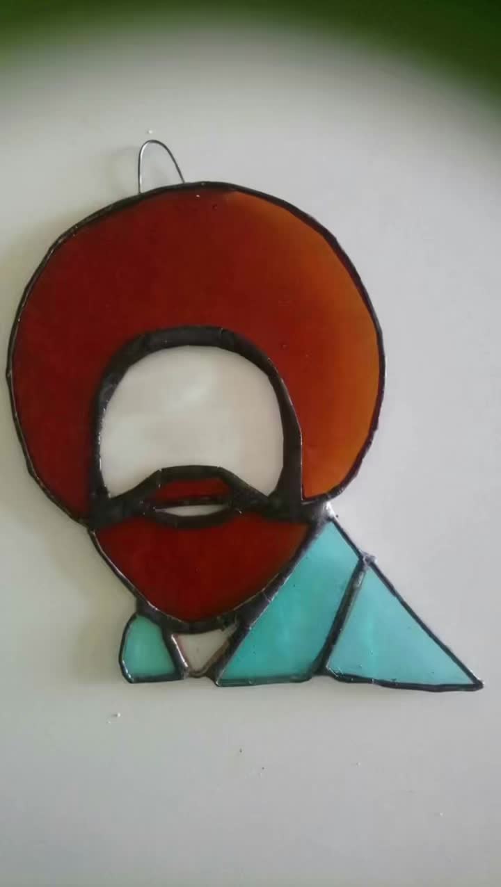 Searching for this artist! Who made this original piece? I may have tweaked it a bit, but it’s still their basic design.
#bobross #happylittletree #painter #glass #art #love #sidequestcurios #stainedglass #sidequest