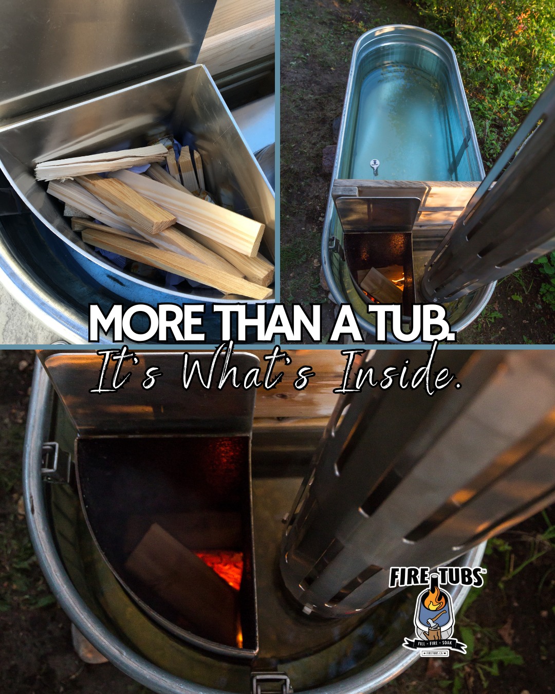 Inside every Firetub is a level of craftsmanship you don’t see but you absolutely feel.
At the heart of each tub is a precision water jet cut, professionally welded, marine grade aluminum submersible stove, engineered for exceptional efficiency and performance. Finished with a two part detachable chimney, stainless steel heat shield, and integrated spark arrestor, every detail is designed with purpose.
Surrounding that core is the same uncompromising quality, durable XLPE insulation, a floating insulating topper built to last, and Canadian cedar safety fencing and shelving. Thoughtful accessories like a floating thermometer, beverage bucket, cleaning net, wood paddle, and premium drain shut off valve complete the experience.
Proudly crafted by skilled Canadian welders.
Luxury, built from the inside out.
#FireTubs #LuxurySoaking #CanadianCrafted #EngineeredExcellence #WoodFiredHotTub #BuiltToLast #PremiumDesign #OutdoorLuxury #CraftsmanshipMatters #CanadianMade #FireTubLife