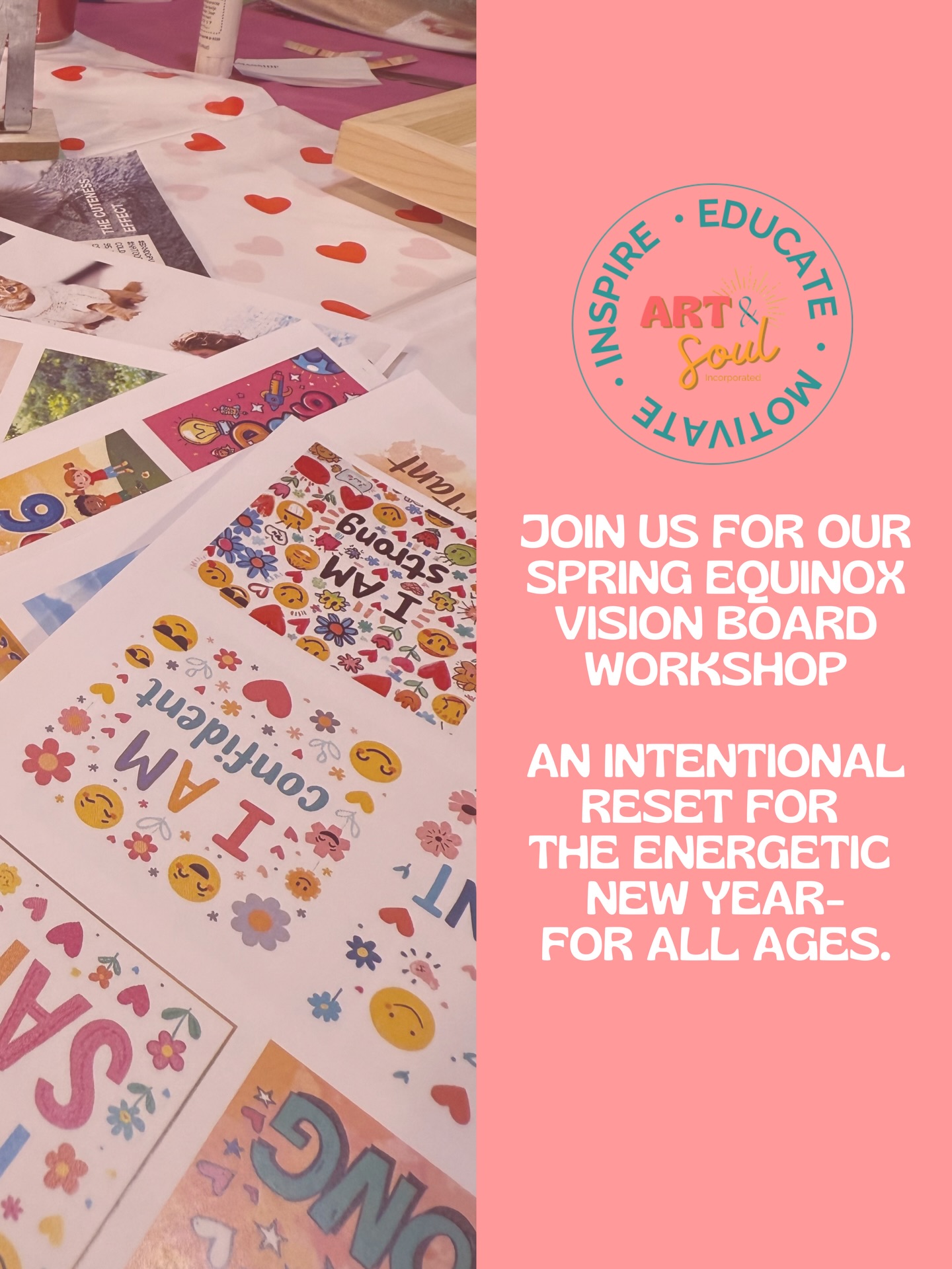 The Spring Equinox is your invitation to pause, reset, and plant intentions that actually feel aligned.
Join us March 19 at The Place on Park for an all-ages Vision Board Workshop rooted in mindfulness, intention setting, and social media literacy.
Spots are limited, reserve yours through the link in bio. 💫