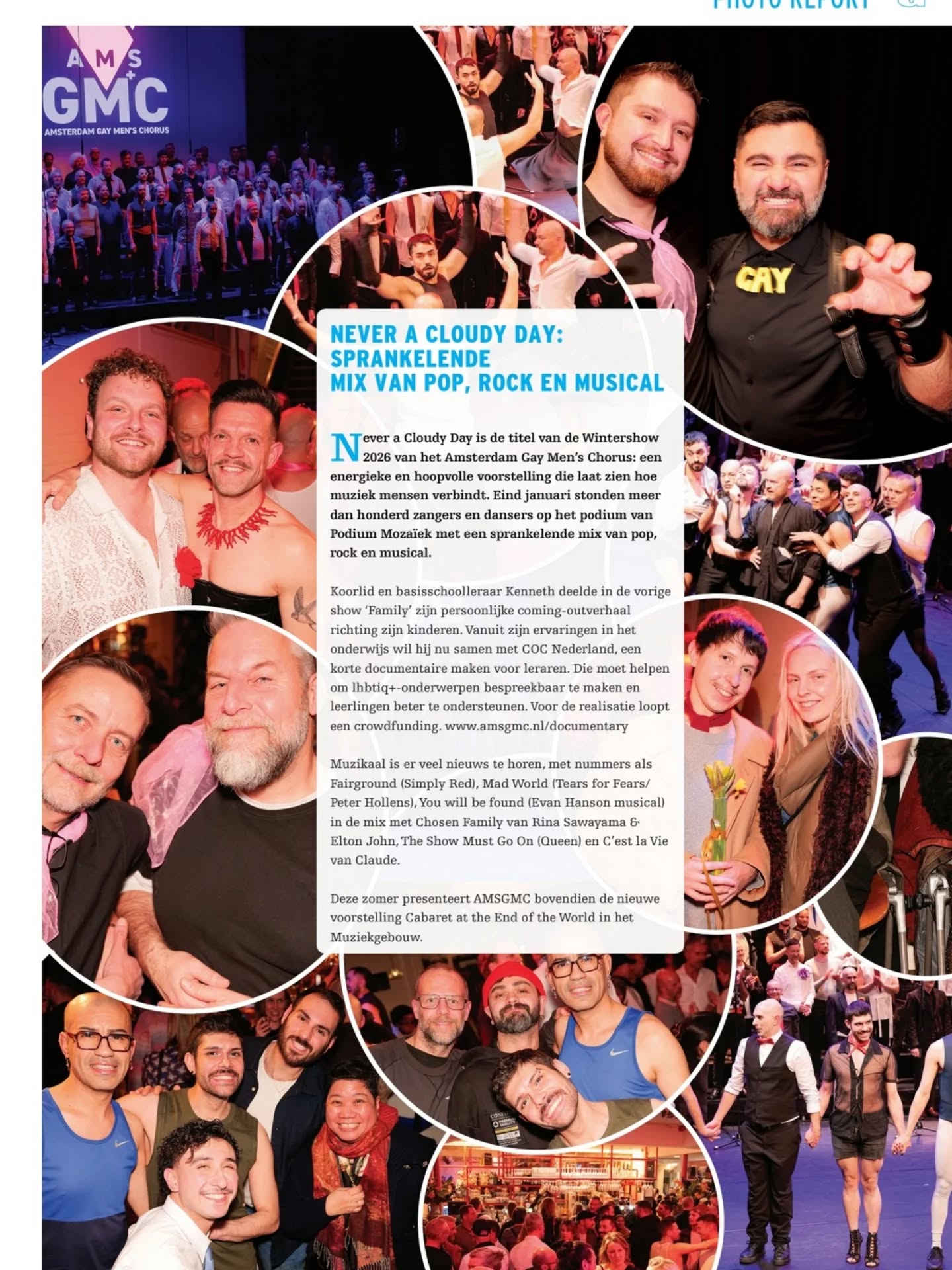 Thank you to @gaynieuws for featuring all the fun of our recent winter show in the latest issue! 📖📸
You can find it online or pick up a copy in your local friendly 🏳️🌈 bar! 🍹Veel leesplezier!