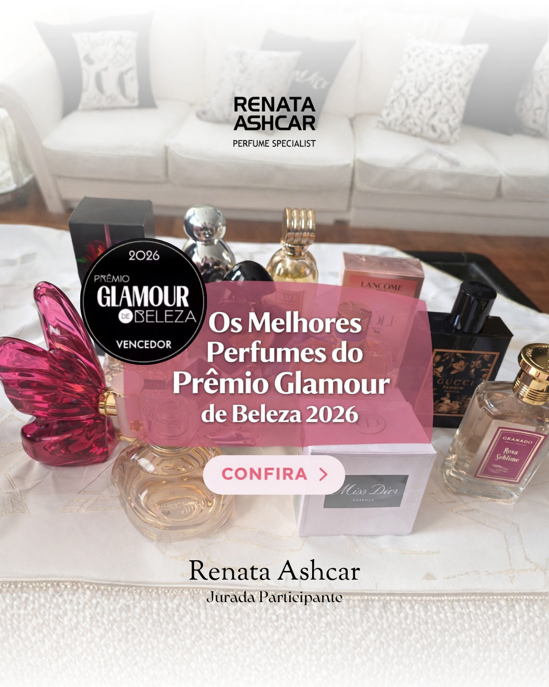 🏆 PRÊMIO GLAMOUR DE BELEZA
OS MELHORES PERFUMES DO ANO
💫 Uma honra para mim participar como jurada na categoria de perfumes, deste prêmio que destaca os melhores produtos de beleza do ano. Confesso que entre tantos lançamentos incríveis foi bem difícil a seleção, mas uma coisa é certa!! A perfumaria brasileira compete de igual para igual com os melhores do mundo.
💬 E você, me conta? Já conhece os campeões?
#premioglamourdebeleza | @perfumariaphebo | @naturabroficial | @amyi_perfumes | @lenvie_parfums | @loccitaneaubresil | @jomalonelondon | @granado | @aurabeauty | @glamourbrasil | @o.u.i.paris