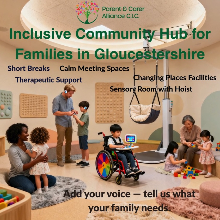 Inclusive Community Hub for Families in Gloucester
We’re building something Gloucestershire has never had before, a welcoming, fully accessible space where every family can find support, joy, and the opportunities they deserve.
Add your voice - tell us what your family needs and complete the survey here
https://www.parentandcareralliance.org.uk/project/inclusive-facilities-hub-for-gloucestershire
#FYS #parentandcareralliance #parentcarer #SEND #fyp #shortbreaks #support #Changingplacesfacilities #sensoryroom