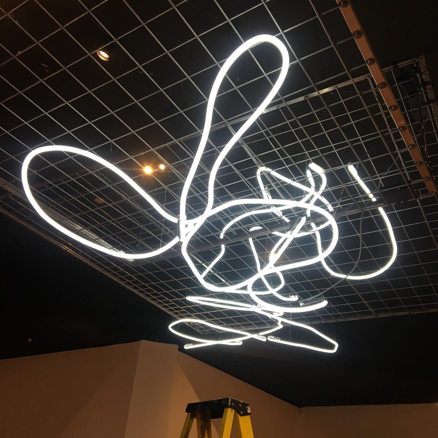 I did this one year ago.
I’ve been hanging crazy shapes in trees for years but this concept is not mine. I was commissioned to do this based off of someone else’s idea and I’ve done these 3 or 4 times now. I’d love to give credit where credit is due if I knew who did it originally but I’ve seen it done several times so the identity of the original artist is anyone’s guess. All I can say is hats off whoever you are. Cool idea