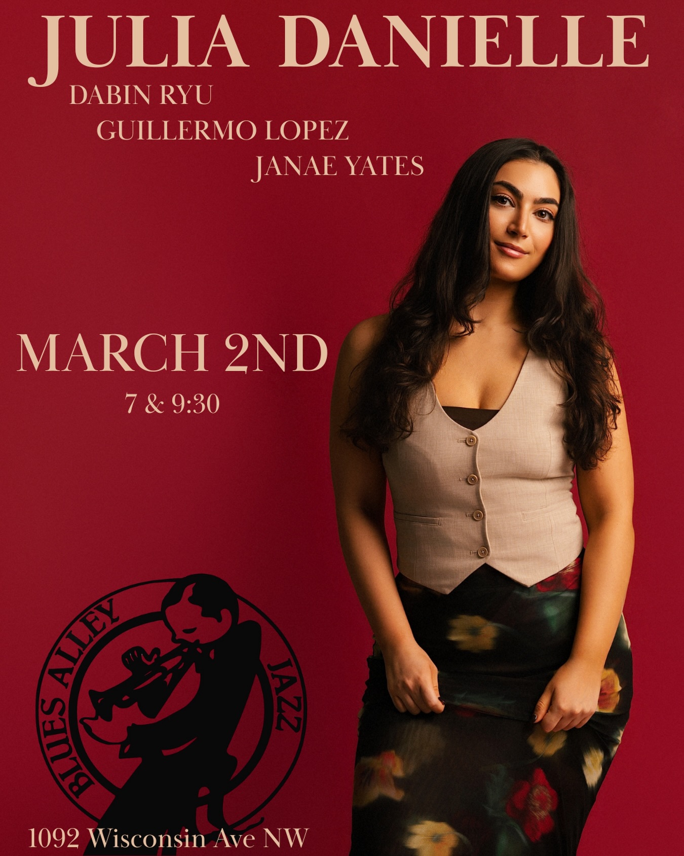 I’m so thrilled to come back to @bluesalleydc next week to mark their commencement of Women’s History Month! Please join us for two sets of my new arranged and original music I just can’t wait to share with you 🌼
#dcjazz #livemusicdc #bluesalley #jazzvocalist #jazzquartet