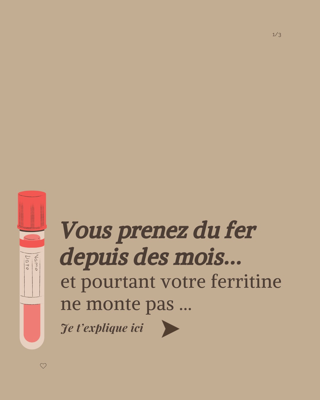 Je rencontre souvent en consultation des personnes qui, malgré des mois de complémentation en fer, voient leur ferritine stagner⊠ou redescendre aussitÎt.
Si câest votre cas, sachez que ce nâest pas un problĂšme de volontĂ© ni un problĂšme de dosage.
La ferritine nâest pas juste le reflet de ce que vous mangez ou de vos complĂ©ments. Câest une protĂ©ine de stockage, qui reflĂšte lâĂ©tat global des rĂ©serves en fer.
Ainsi Si elle ne monte pas, câest souvent parce que le fer nâarrive pas Ă ĂȘtre absorbĂ©, transportĂ© ou stockĂ© correctement.
Si câest votre cas, ce message est important.
Peut-etre que vous ressentez les symptÎmes suivants malgré des apports en fer suffisents:
đ€ Fatigue chronique, Ă©puisement dĂšs le matin
đ§ Brouillard mental, manque de concentration
đ Palpitations ou essoufflement au moindre effort
đ© IrritabilitĂ© ou sautes dâhumeur
đ Cheveux cassants, chute de cheveux, ongles fragiles
âïž SensibilitĂ© au froid, frissons
đœïž Faim irrĂ©guliĂšre ou fringales
Ces signes montrent que votre corps manque peut-ĂȘtre de fer fonctionnel.Â
Dans mes consultations, je vois souvent que le problĂšme vient du terrain :
âą Digestion inefficace (hypochlorhydrie, stress, IPPâŠ)
⹠Absorption intestinale perturbée (dysbiose, inflammation)
âą Pertes importantes (rĂšgles abondantes)
âą RĂ©gulation bloquĂ©e par lâinflammation (hepcidine)
⹠Stockage perturbé par un foie surchargé
MĂȘme la meilleure forme de fer ne suffira pas si le terrain nâest pas prĂȘt Ă lâaccueillir.
Câest pour cela que lâaugmentation systĂ©matique des doses nâest pas toujours la solution.
Donc si votre ferritine fait le yo-yo ou refuse dâaugmenter, il est peut-ĂȘtre temps de regarder au-delĂ du complĂ©ment.
đ Si vous vous reconnaissez dans ces symptĂŽmes ou si votre ferritine refuse de monter, Ă©crivez-moi FER en DM.
On regarde votre terrain de maniĂšre intelligente, pas Ă lâaveugle.
#ferritinebasse
#carence
#manquedefer
#fatiguechronique
#anemie #naturopathie
#santénaturelle
#chutedecheveux
#brouillardmental
#palpitations
#onglescassants
#epuisement
