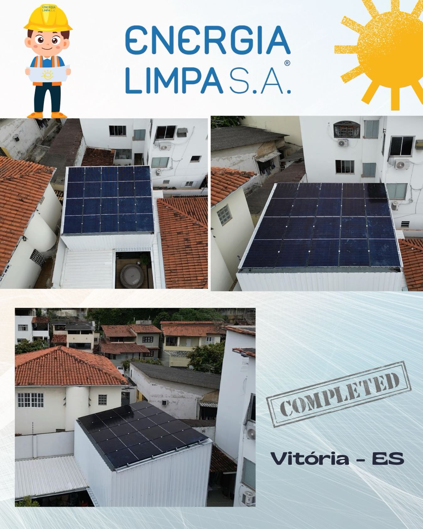 📍 Usina domiciliar entregue em Vitória – ES ☀️
Projeto concluído dentro do prazo, sistema instalado, testado e pronto para gerar a própria energia da residência. ⚡🏡
Mas aqui na Energia Limpa S.A., a entrega não encerra o processo.
Ela marca o início do nosso compromisso de pós-venda.
🔧 Suporte técnico quando você precisar
📞 Atendimento rápido e direto
🛠 Assistência em eventuais ajustes
📑 Orientação gerais
Porque energia solar é um investimento de longo prazo — e você precisa de uma empresa que continue ao seu lado.
Não é sobre instalar e ir embora.
É instalar, entregar e garantir suporte.
Quer reduzir sua conta de luz com segurança e respaldo técnico?
Fale com a Energia Limpa S.A.
#energiasolar #vitoriaes #energialimpasa #energiasustentavel #posvenda