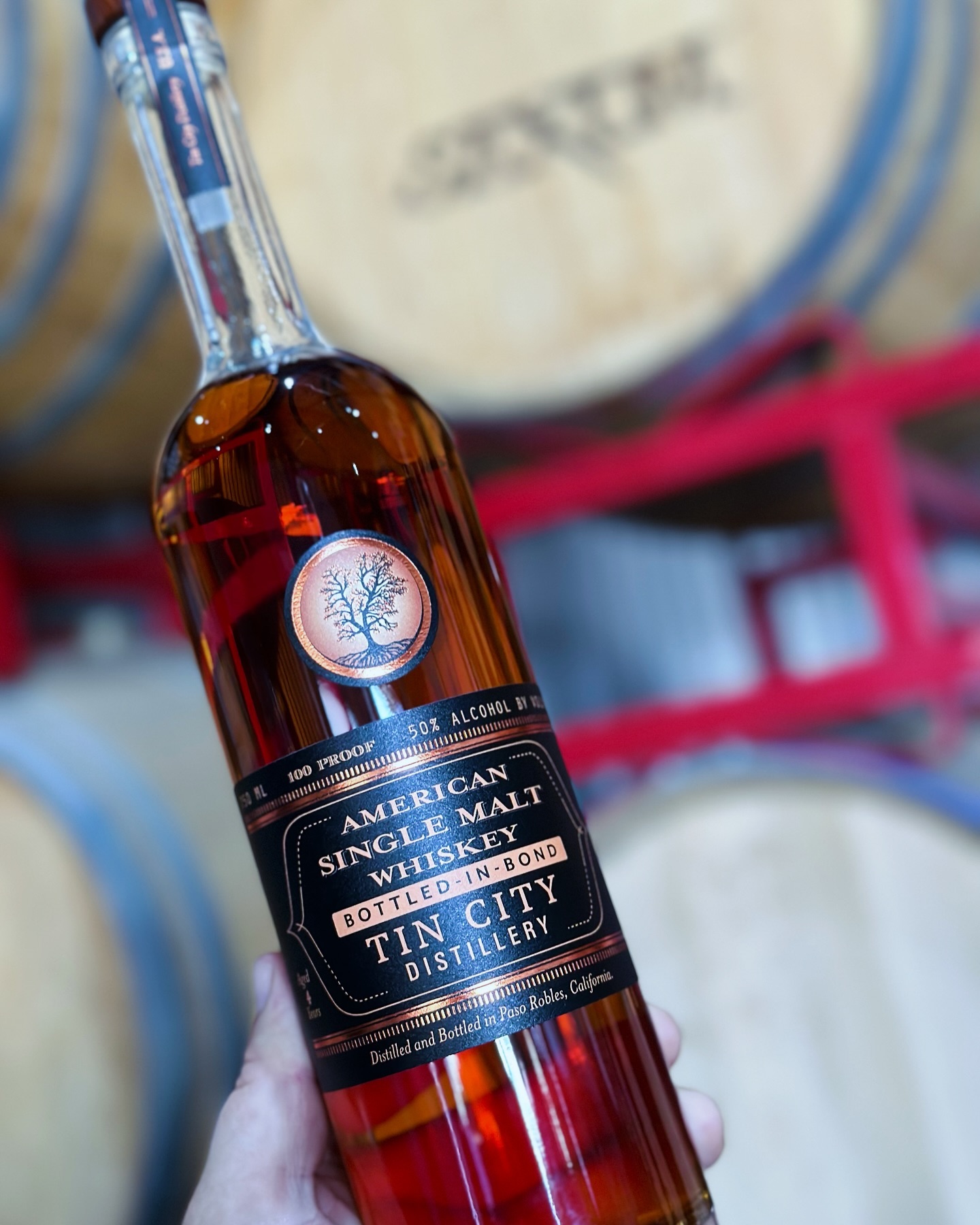 I whispered sweet nothings to these barrels for years…you don’t love one of your children more than the rest but…who am I kidding, I love this one the most! #americansinglemalt #maltwhisky #maltwhiskey #pasoroblesdistillerytrail #tincitypaso #pasowine #pasorobles #slo #enjoyslo #whiskey #brandy #gin #rum #vodka #whiskeygram @tincitydistillery @tincity.pasorobles