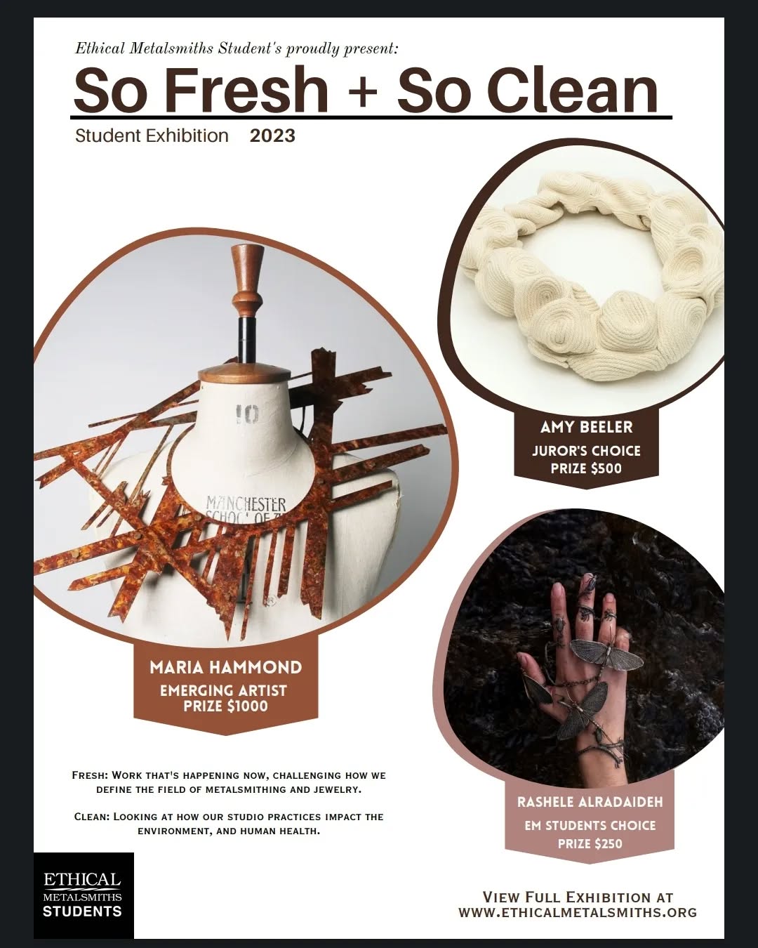 The best news ever to wake up to! I won the emerging artist award in this year's So Fresh & So Clean Exhibition! 🥳🥳🥳
Thank you so so so much! @snagmetalsmith
Think it might take me a while to stop dancing round the kitchen! 😂
Go check out the online exhibition:
https://ethicalmetalsmiths.org/so-fresh-so-clean-2023
@msoa_craft
#contemporaryjewellery
#jewellery #schmuck #bijoux #joalheria #joyeria