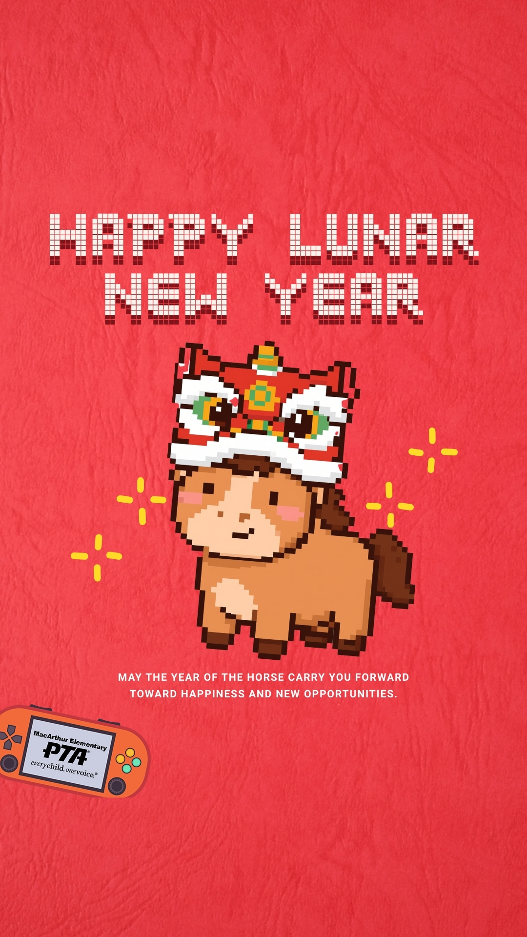 Happy Lunar New Year, Eagles! Our little Eagles rang in the Lunar New Year with the CUTEST dragon parade and the biggest smiles. Watching our students honor this beautiful celebration together was a total power-up moment for our community.
๐ Drop a ๐ in the comments to send our Eagles some extra lucky vibes
๐
Lunar New Year Celebration
๐ฒ Dragon parade through campus
๐งง Celebrating tradition, culture, and new beginnings๐ฅ
#GameOnMacArthur #MacArthurPTA #LunarNewYear #DragonParade #CelebrateCulture #EaglePride #SchoolCommunity #MacArthurElementary #YearOfTheHorse