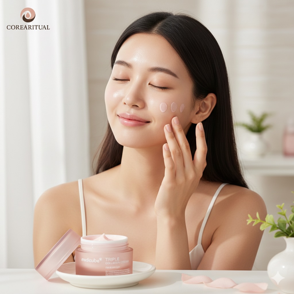 ✨ ¿Tu piel pide a gritos hidratación? Descubre el secreto del Triple Colágeno.
Lograr ese efecto glass skin coreano no es cuestión de suerte, es cuestión de ingredientes. 🌸 Nuestra Triple Collagen Cream de Medicube está diseñada para transformar la textura de tu piel desde la primera aplicación.
Lo que amarás:
💧 Hidratación instantánea: Textura ligera que se absorbe al segundo.
🌟 Brillo natural: Recupera la elasticidad y el brillo perdido.
🧪 Tecnología Medicube: 3 tipos de colágeno para una piel más firme.
🛒 Haz clic en el link de la biografía para comprar.